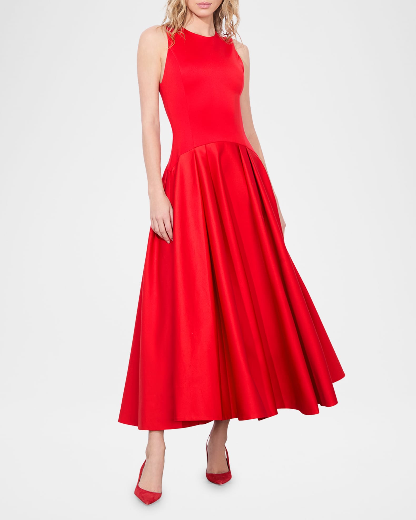Adley Drop-Waist Midi Dress 1