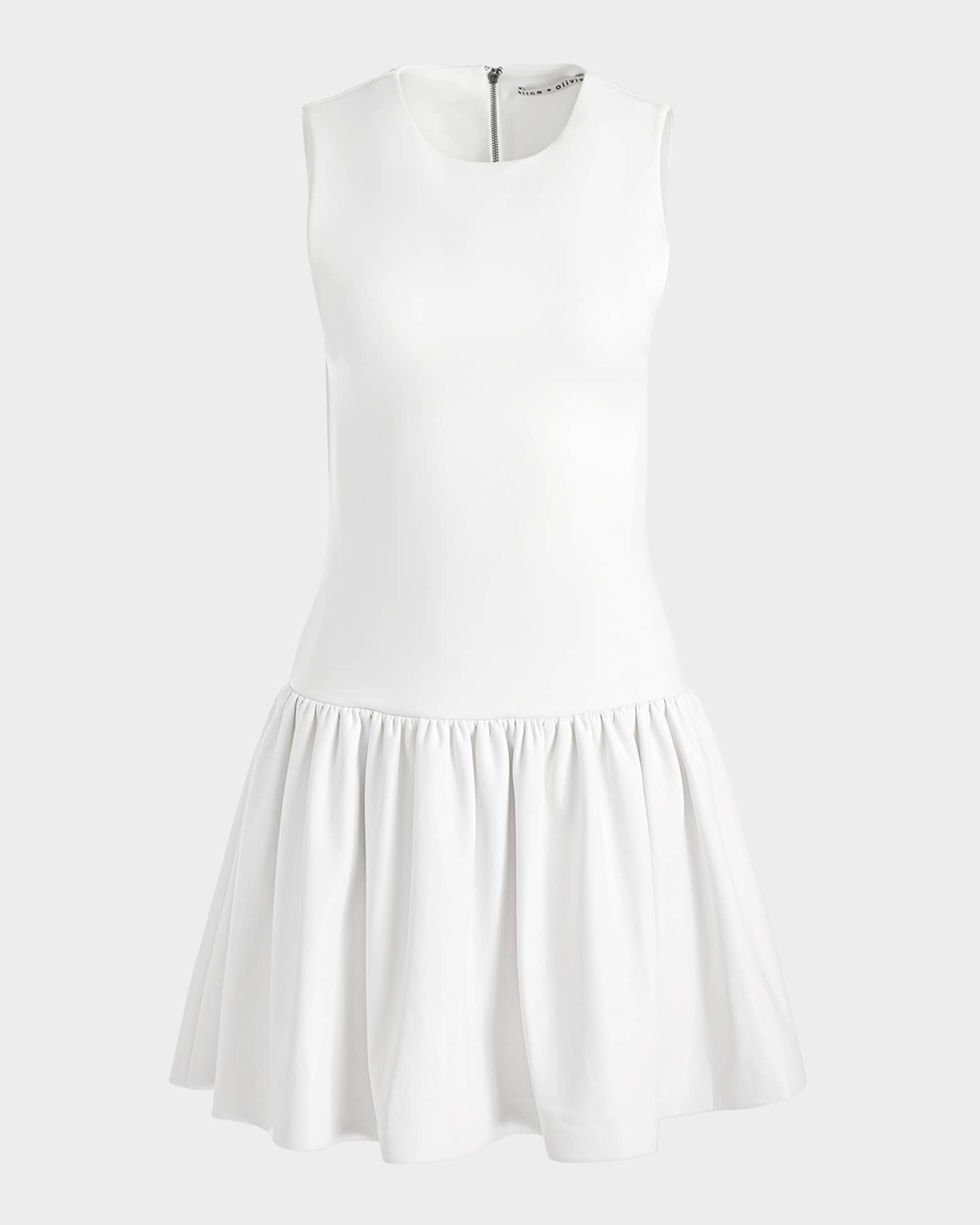 Ella Combo Drop-Waist Mini Dress 0