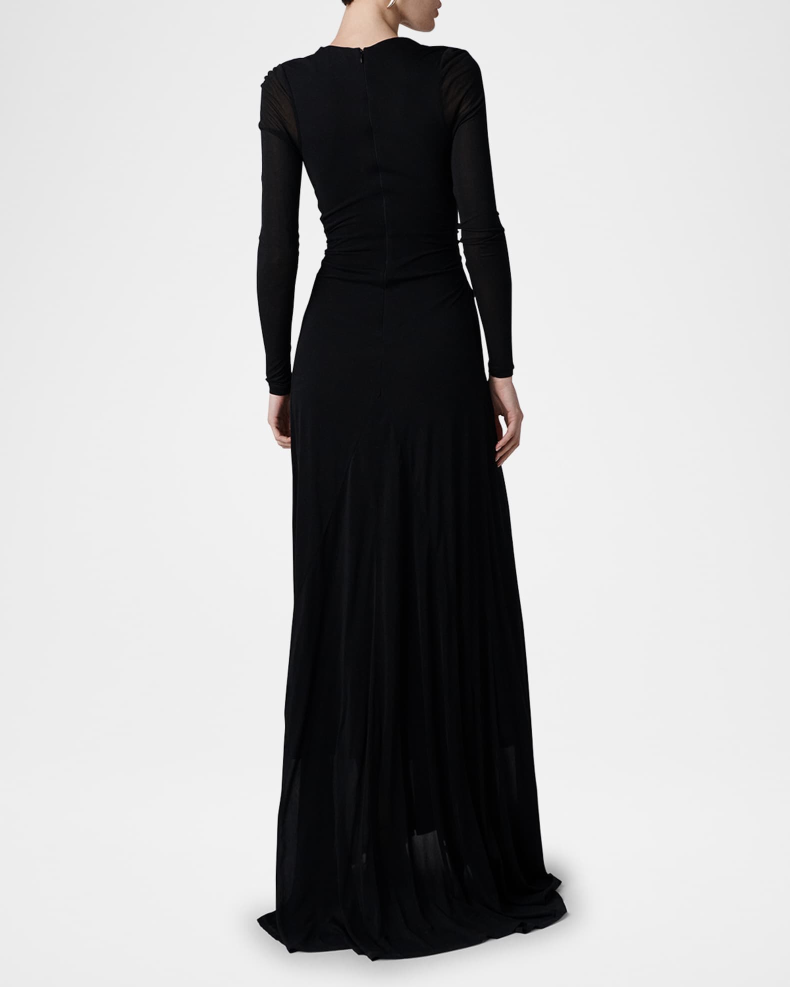 ハイネック★マキシワンピース★ DIANE VON FURSTENBERG Diane von Furstenberg Sasha Deep V-Neck Twist Gown | Neiman