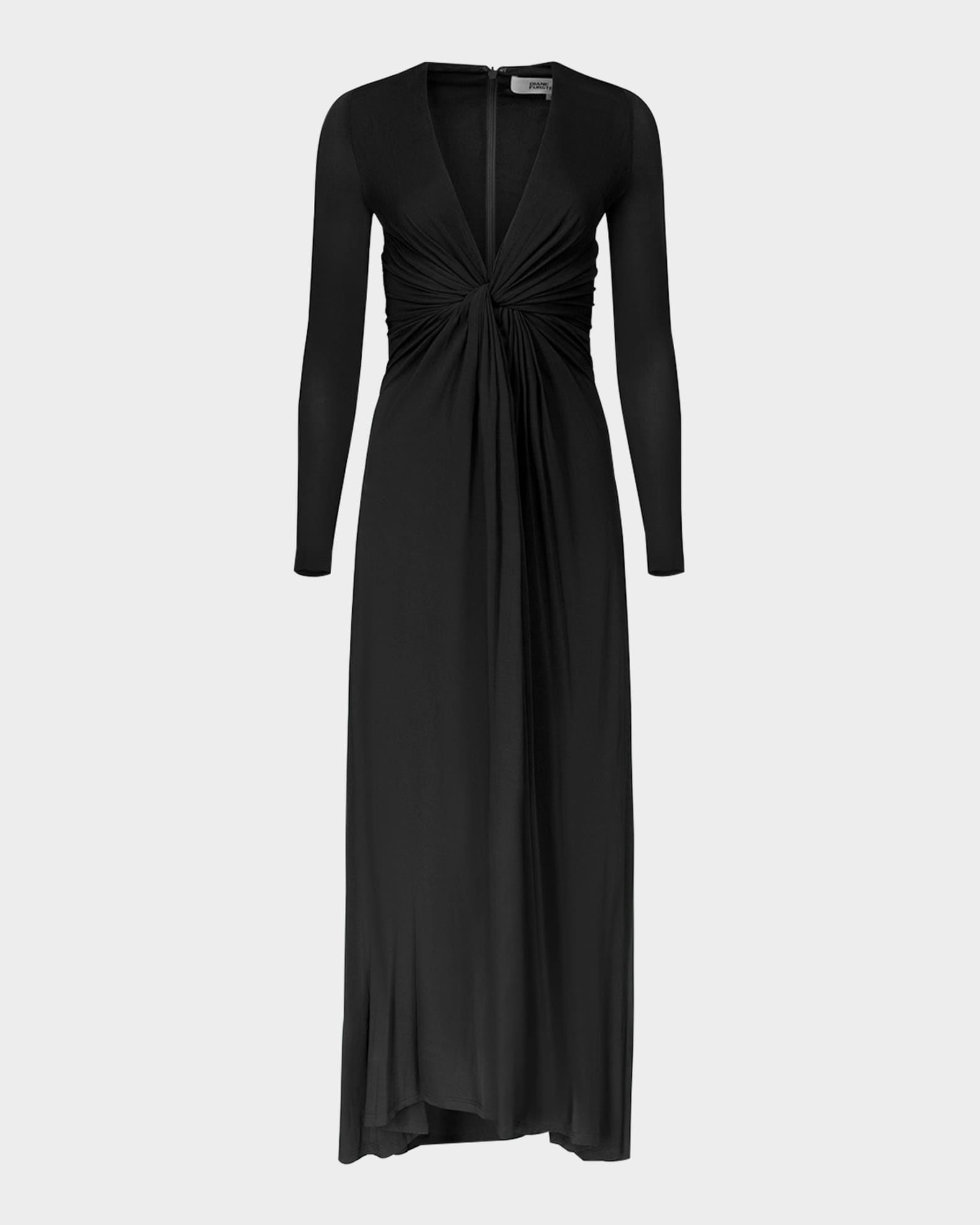Sasha Deep V-Neck Twist Gown 0
