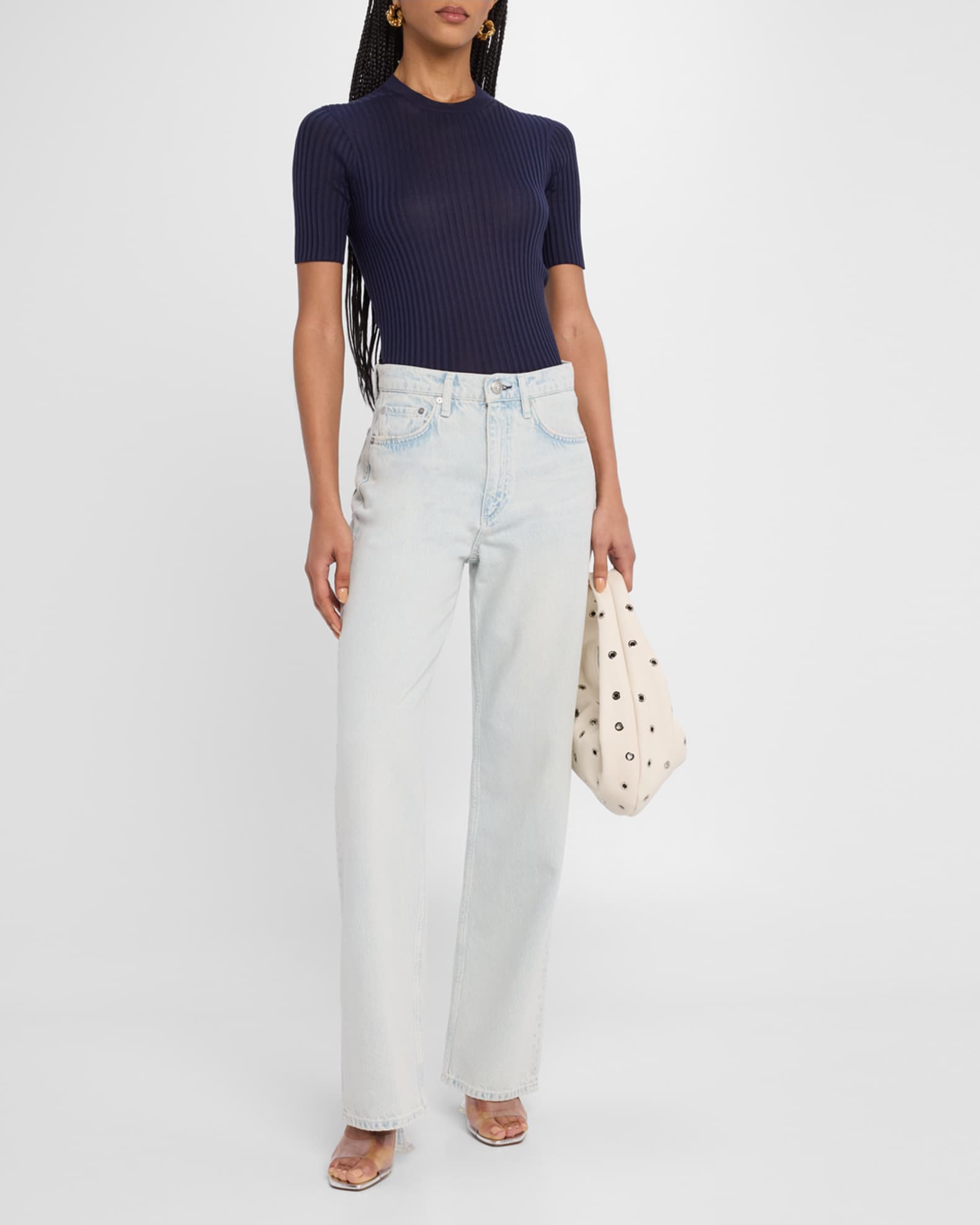 Shea High-Rise Straight-Leg Jeans 1