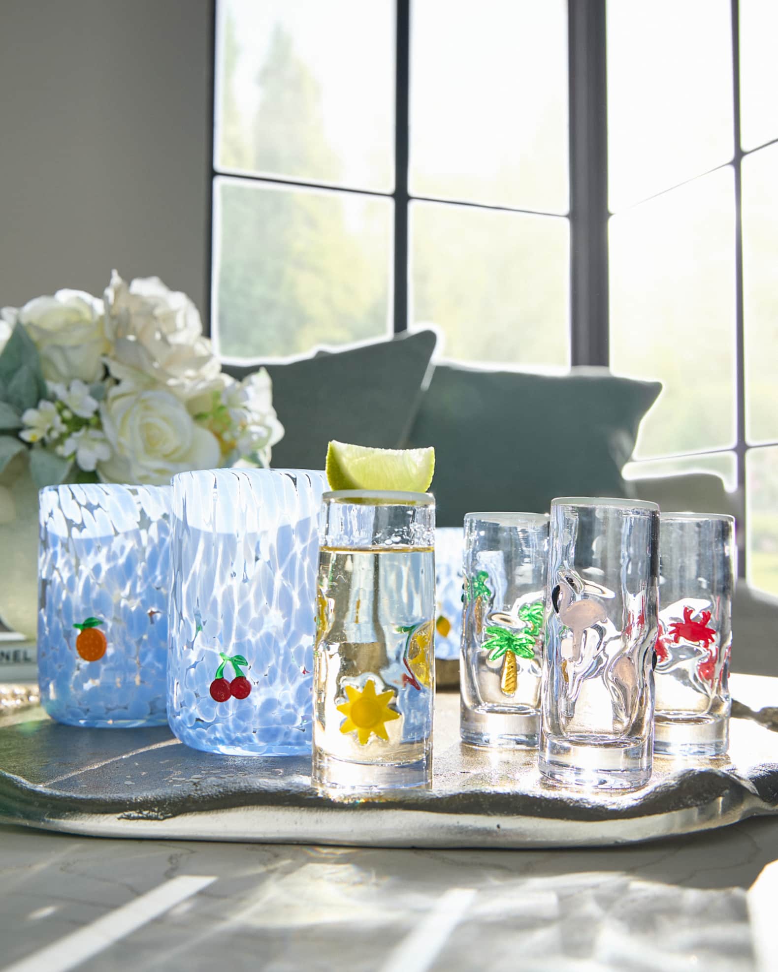 Neiman Marcus Fruity Fiesta 20 oz. Tumblers, Set of 4 | Neiman Marcus