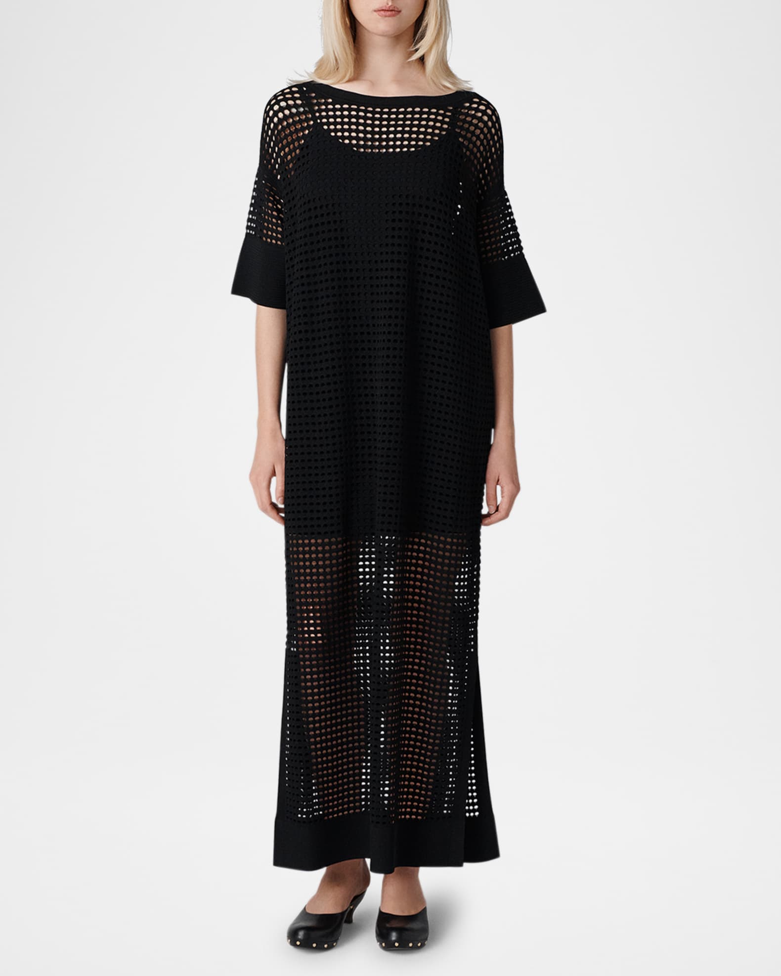 Tallullah Mesh Knit Maxi Caftan 1