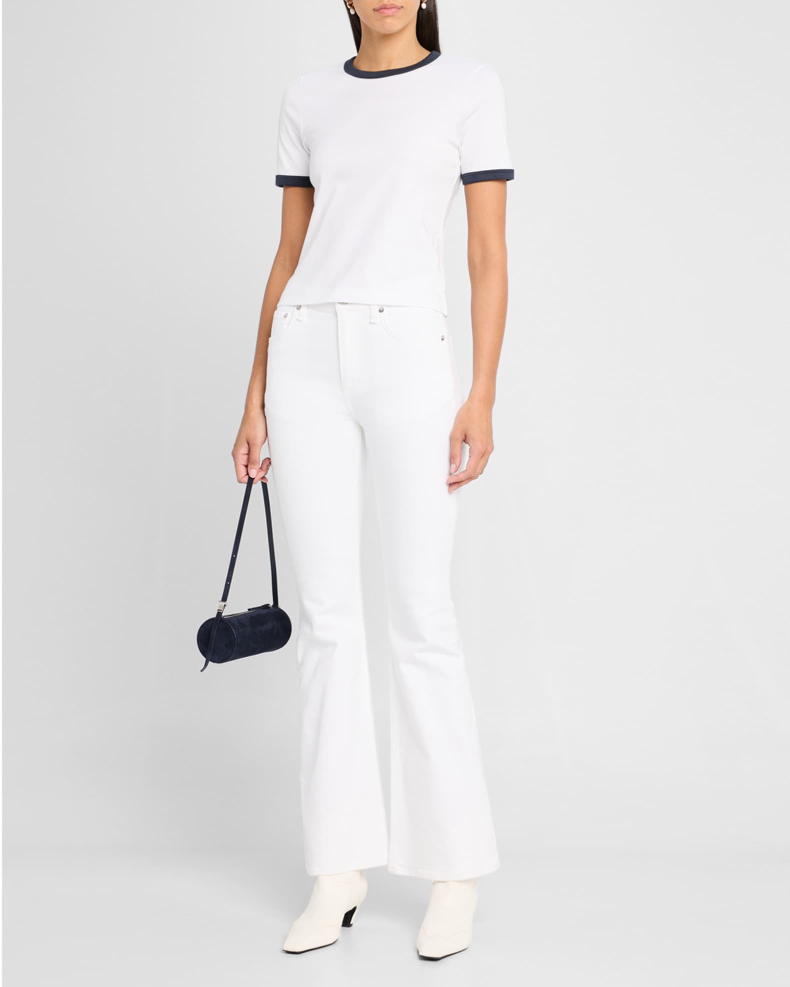 Mia Short-Sleeve Ringer Tee 1