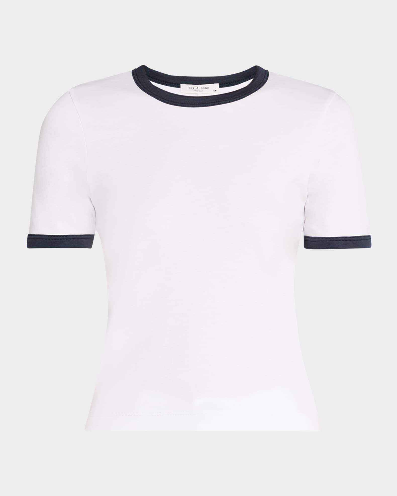 Mia Short-Sleeve Ringer Tee 0