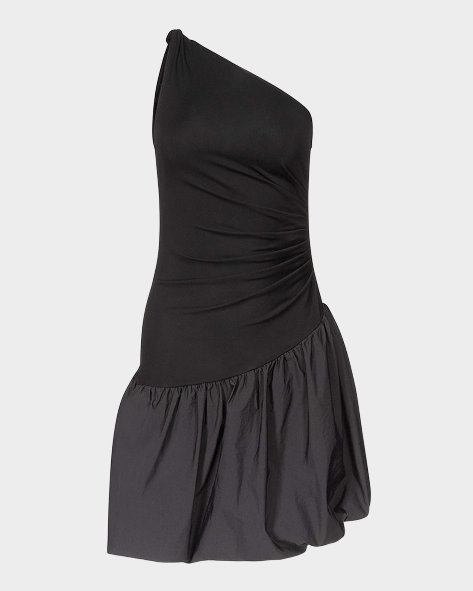 Nina One-Shoulder Bubble Mini Dress 0