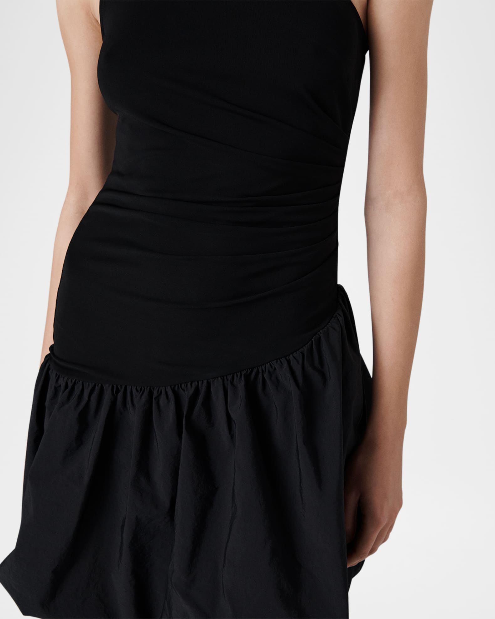Diane von Furstenberg Nina One-Shoulder Bubble Mini Dress