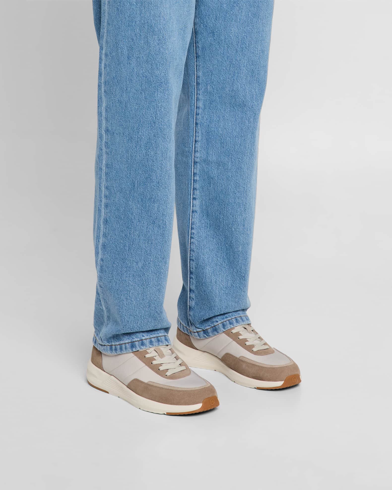 Men's Journeyman Nylon and Suede Low-Top Sneakers 1