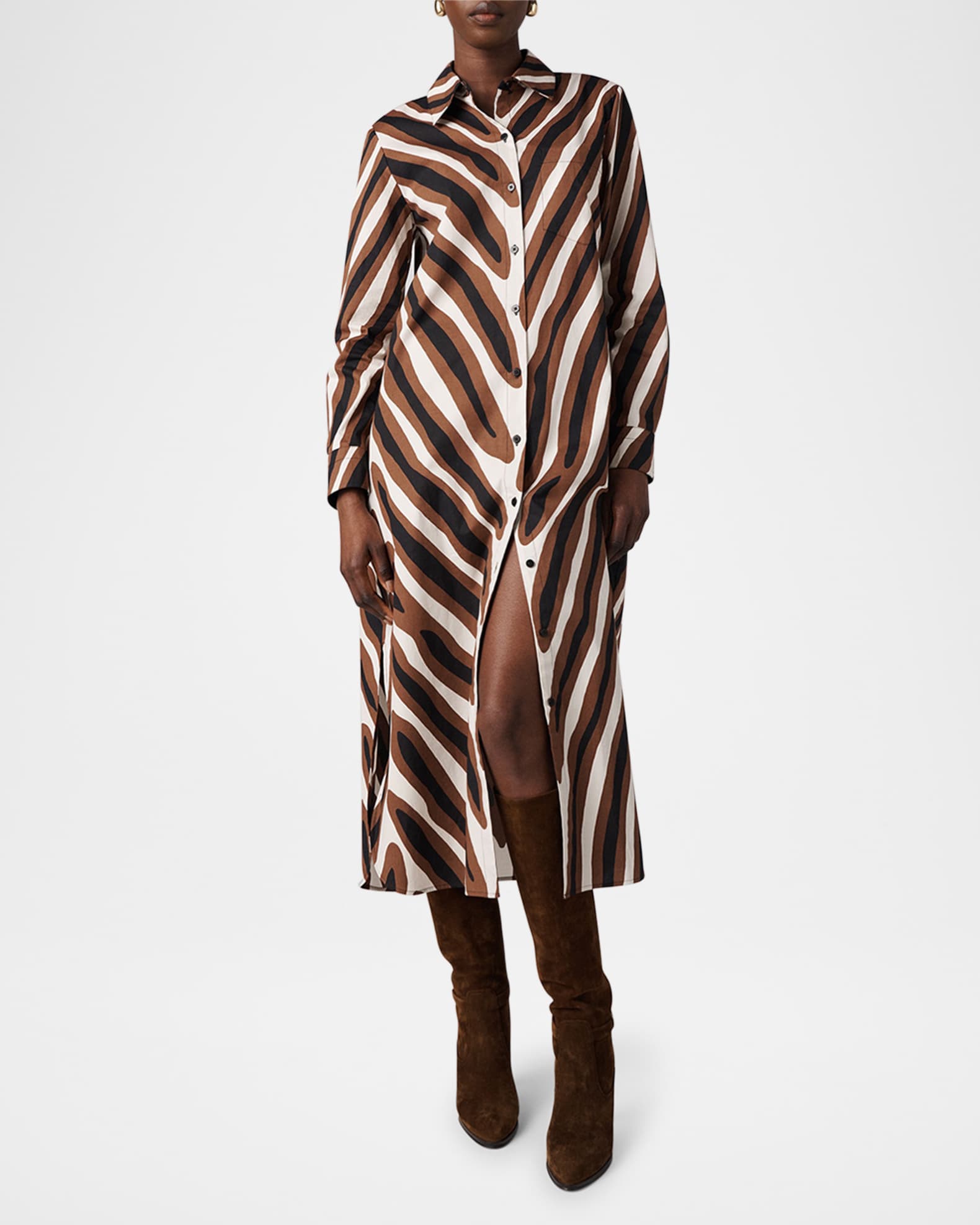 Karrington Striped Midi Shirtdress 1