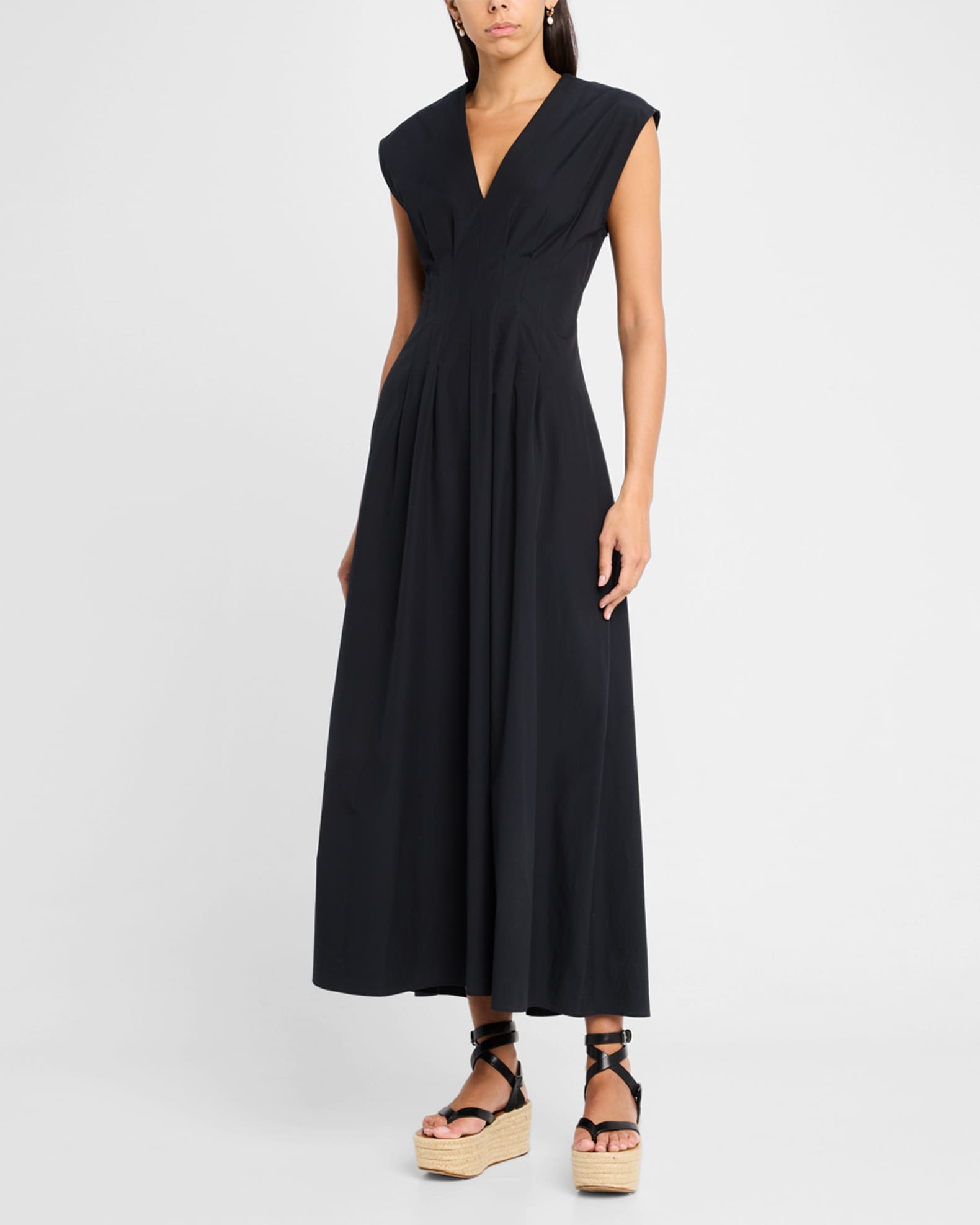Ines Sleeveless Poplin Dress 1