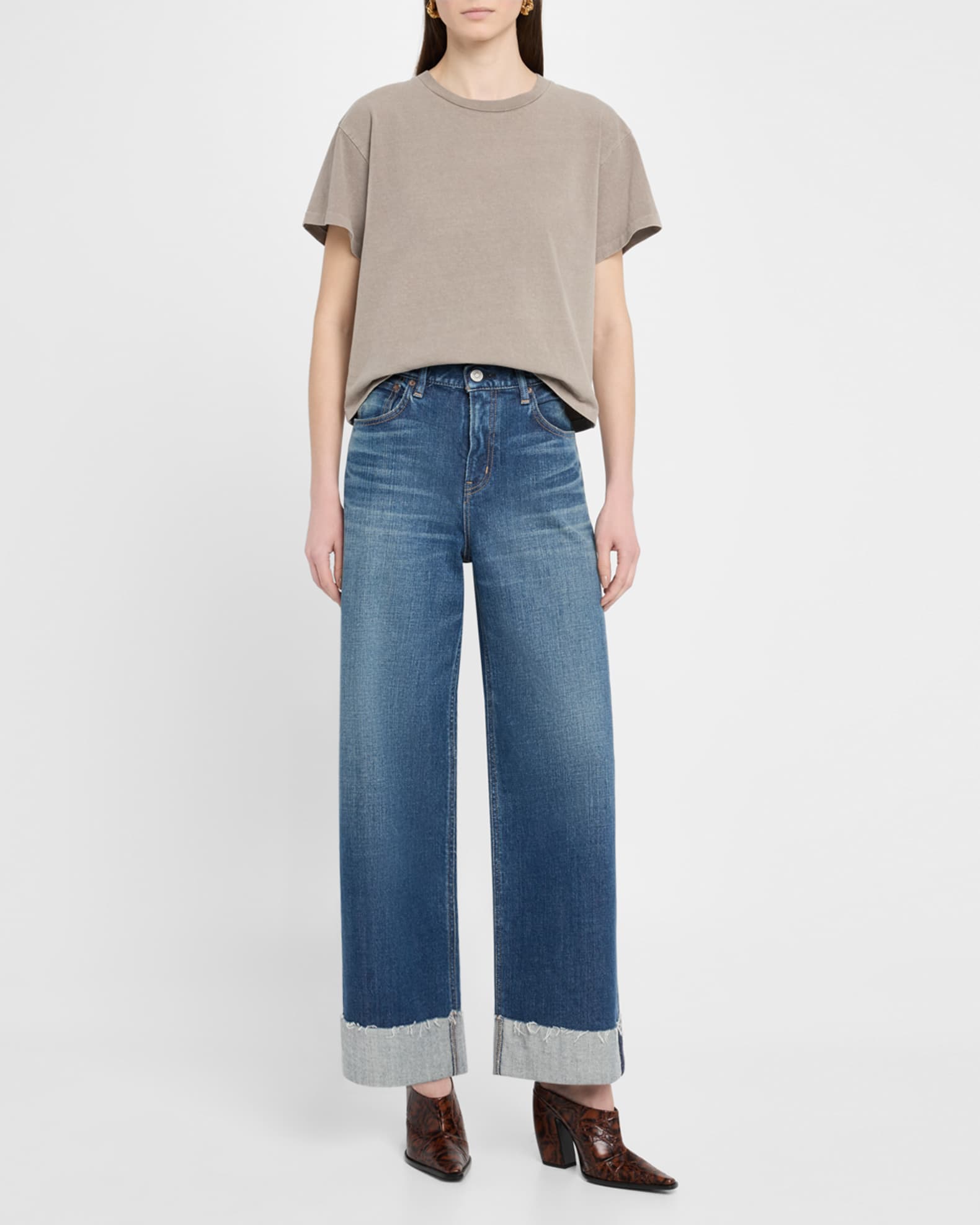 Salisbury Wide Cuffed Jeans 1