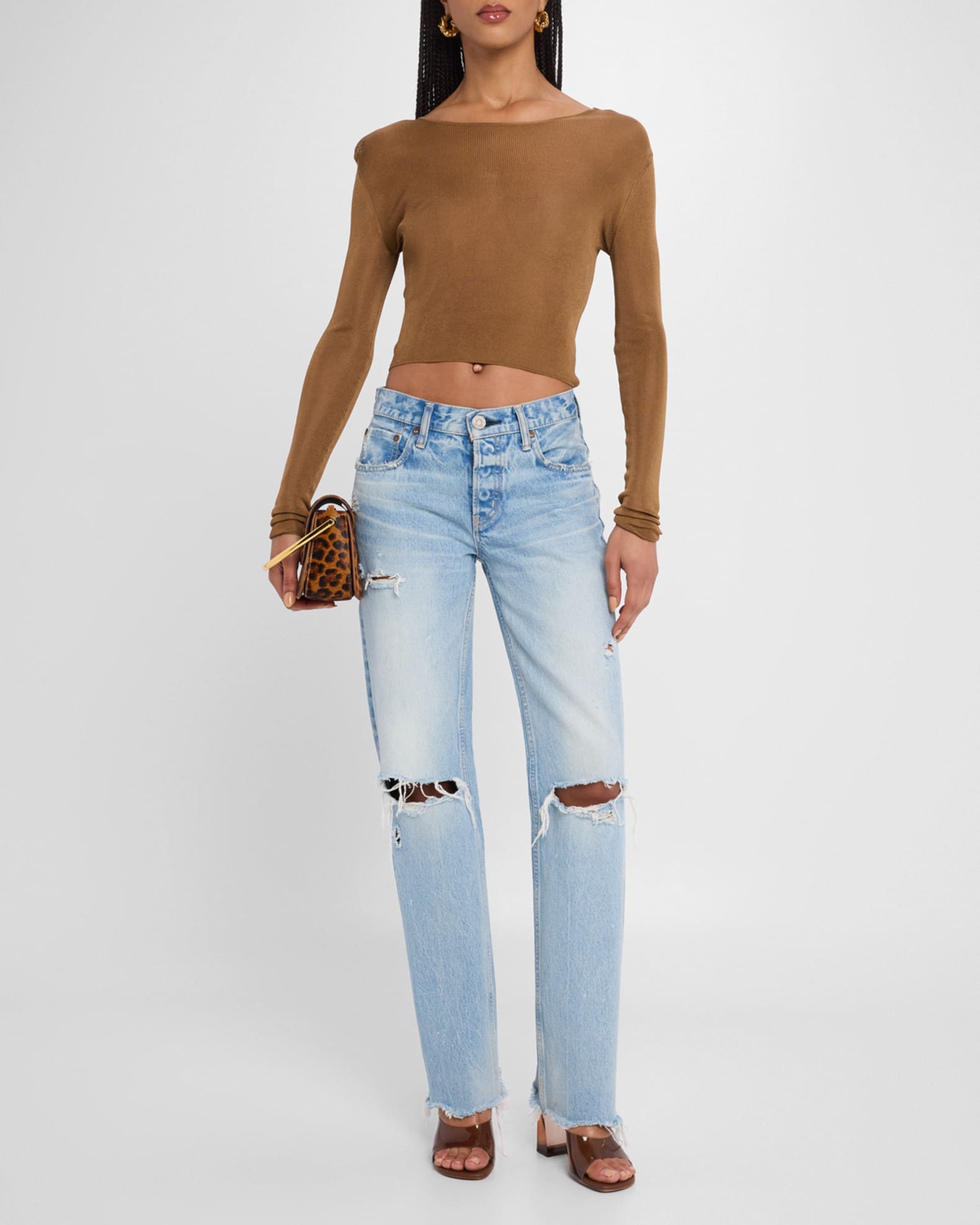 MOUSSY VINTAGE Odessa Straight Low-Rise Jeans | Neiman Marcus MOUSSY VINTAGE Odessa Straight Low-Rise Jeans | Neiman Marcus