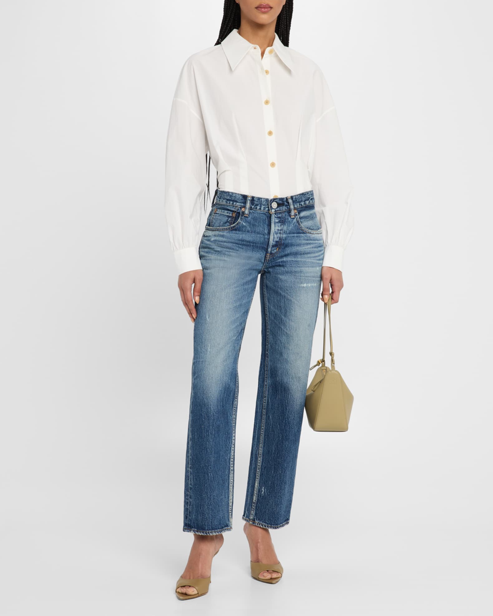 Cedarhurst Straight Low-Rise Jeans 1