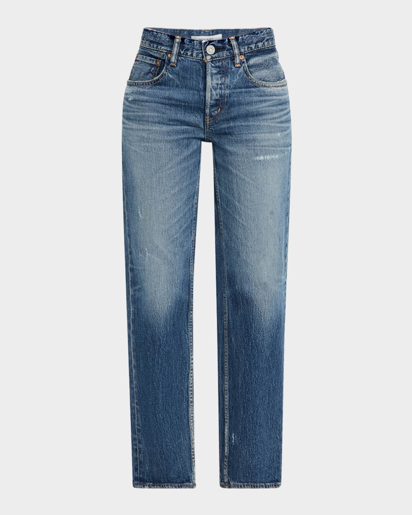 Cedarhurst Straight Low-Rise Jeans 0
