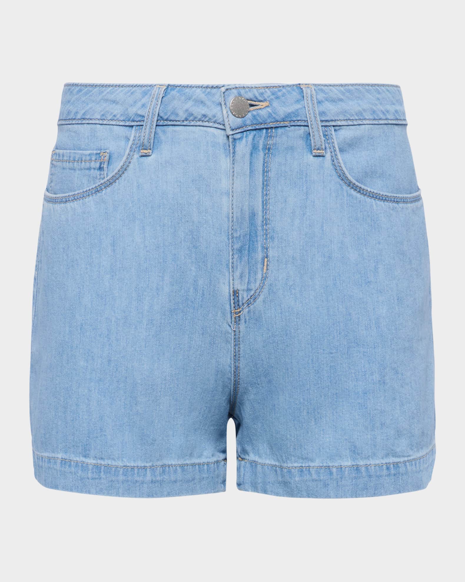 Gina High-Rise Denim Shorts 0