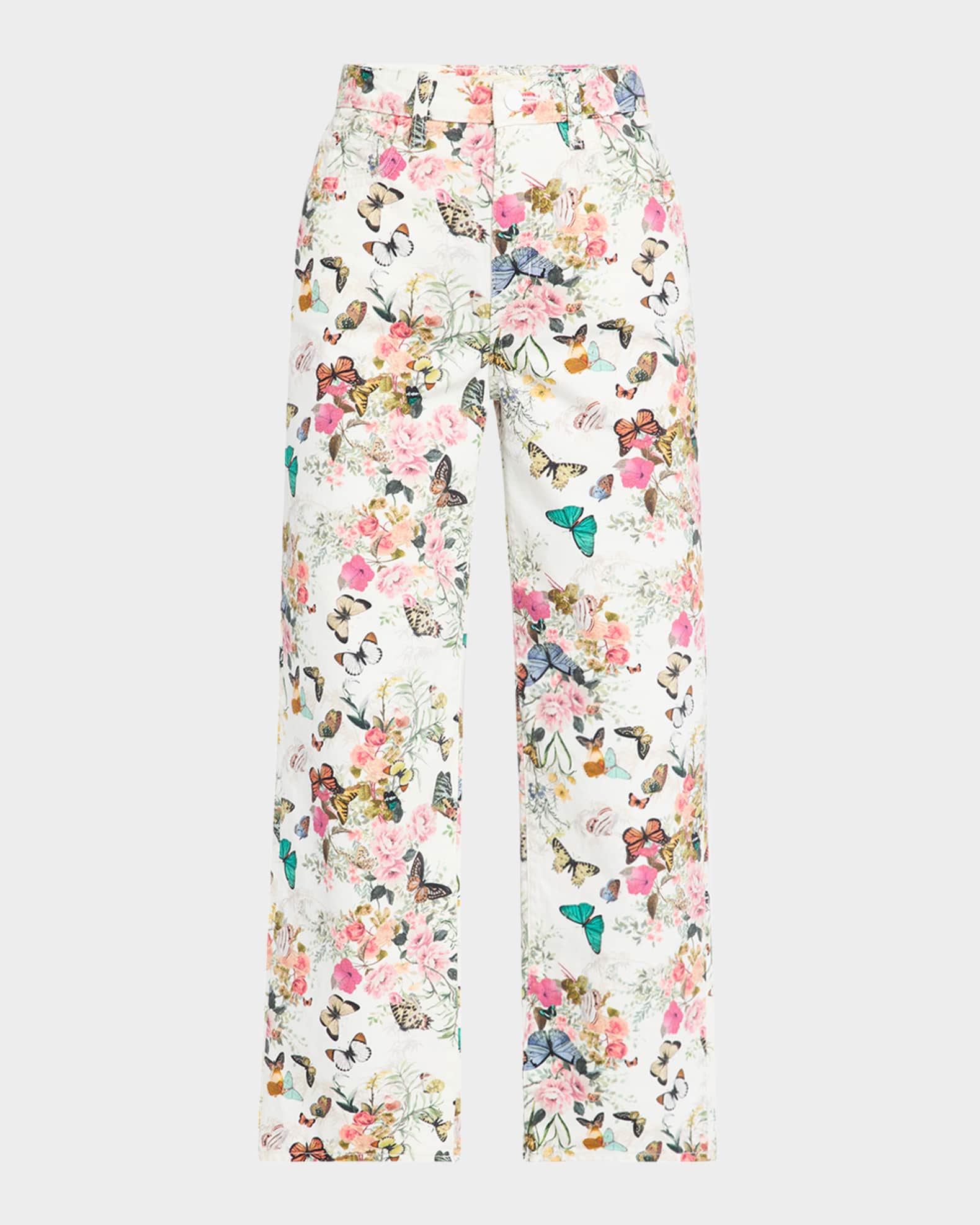 June Exclusive Print Crop Stovepipe Jeans 0
