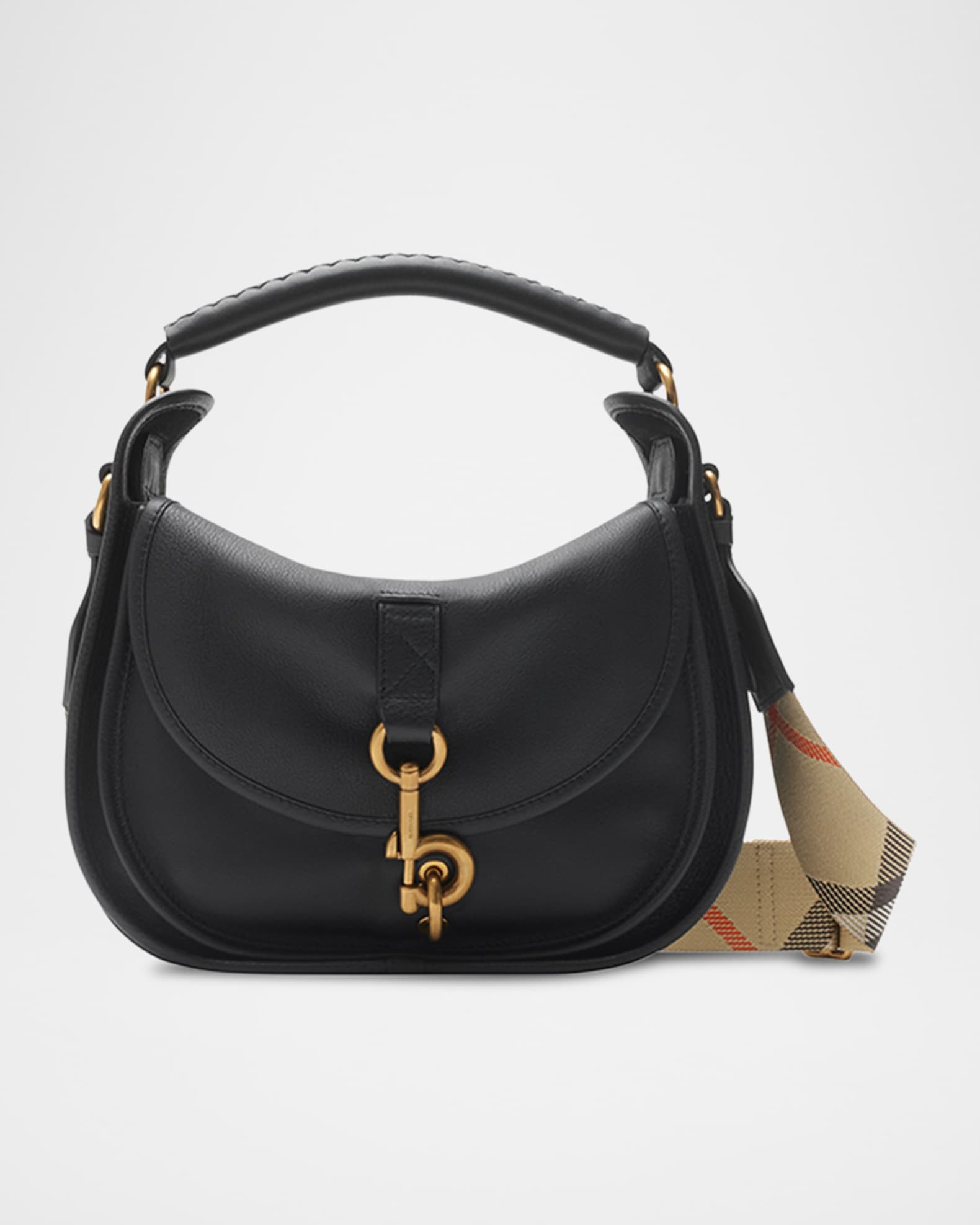 Small Clip Leather Messenger Bag 0