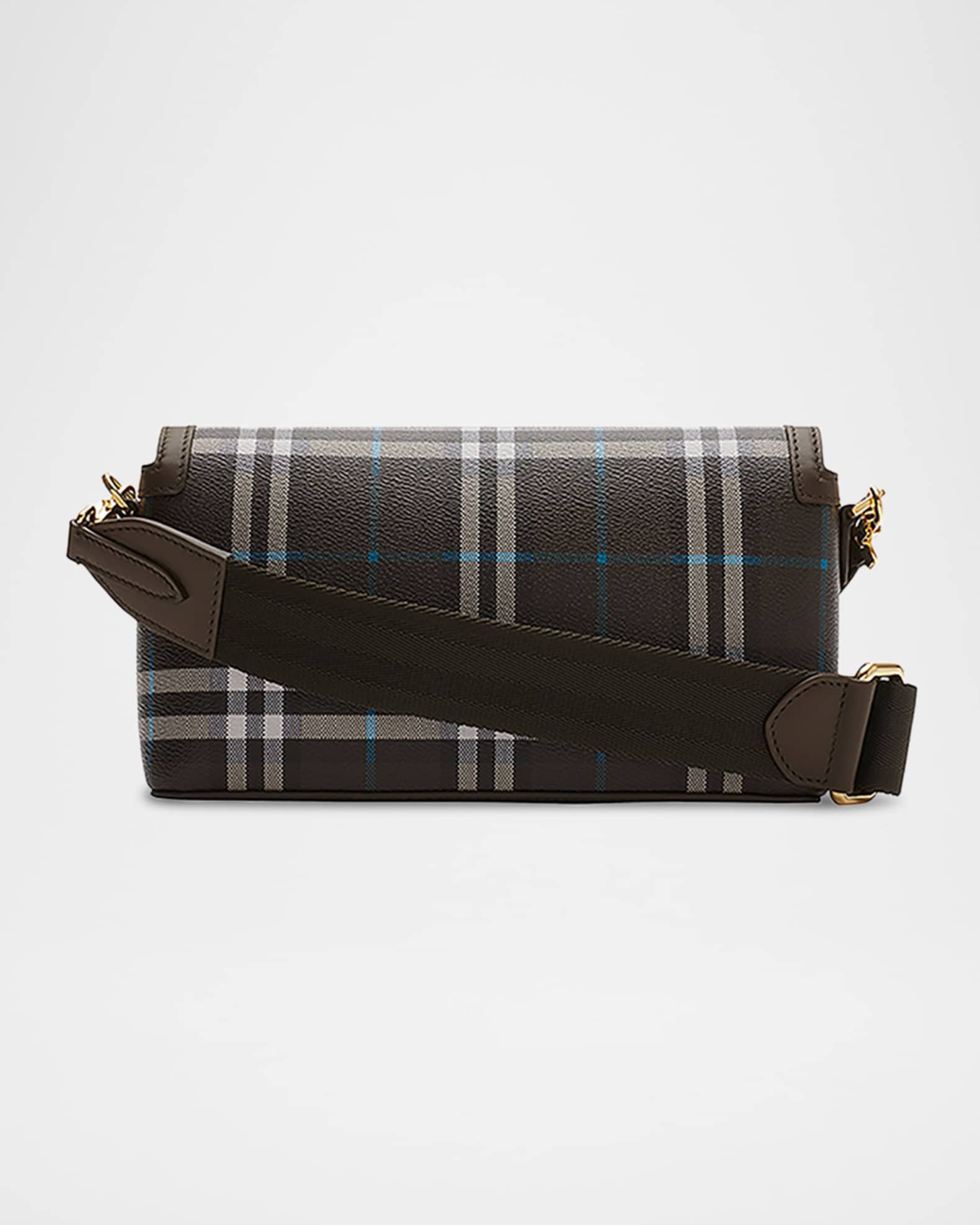 Burberry Note Small Check Canvas Crossbody Bag | Neiman Marcus