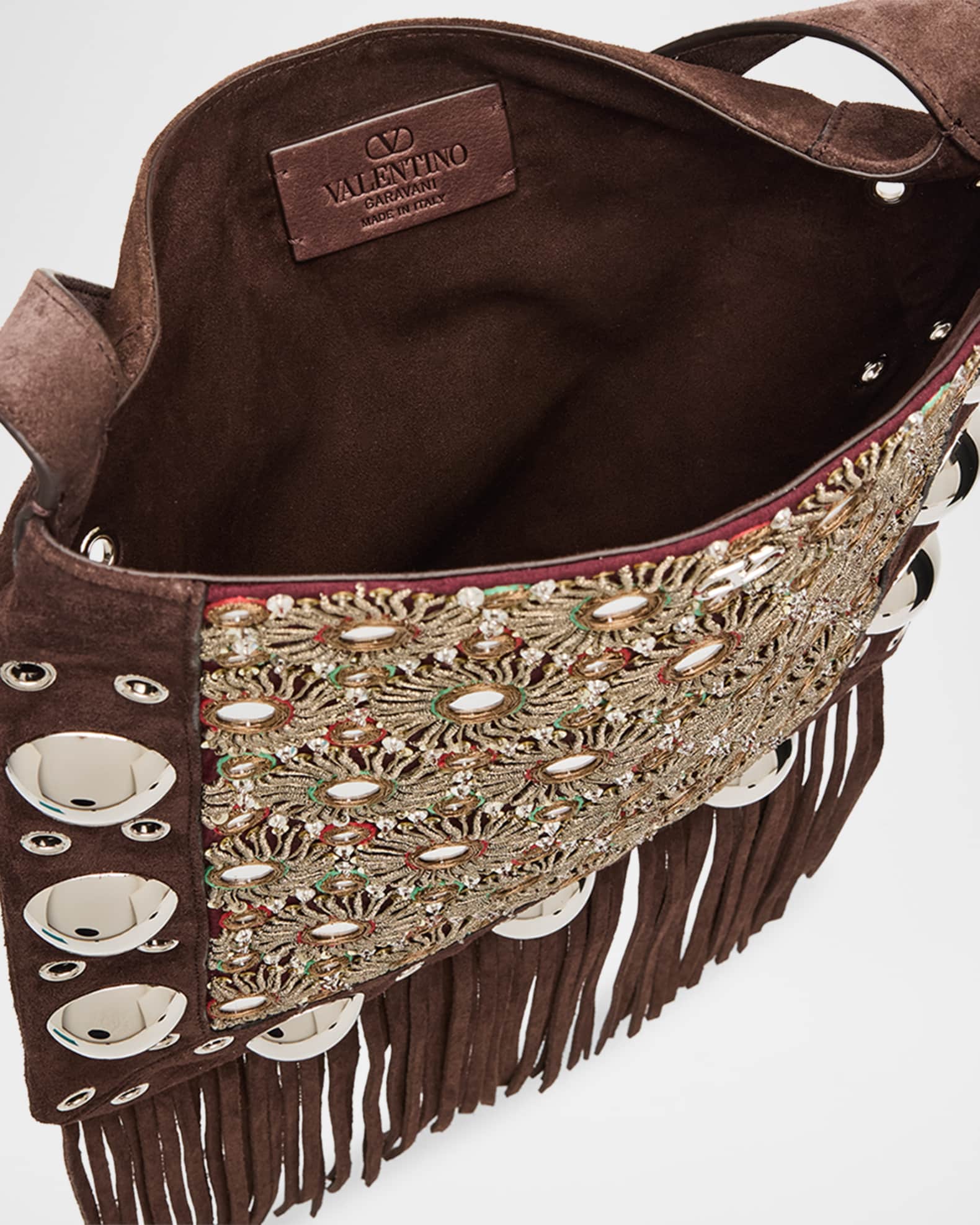 Nellcote Fringed Suede Shoulder Bag main image 1