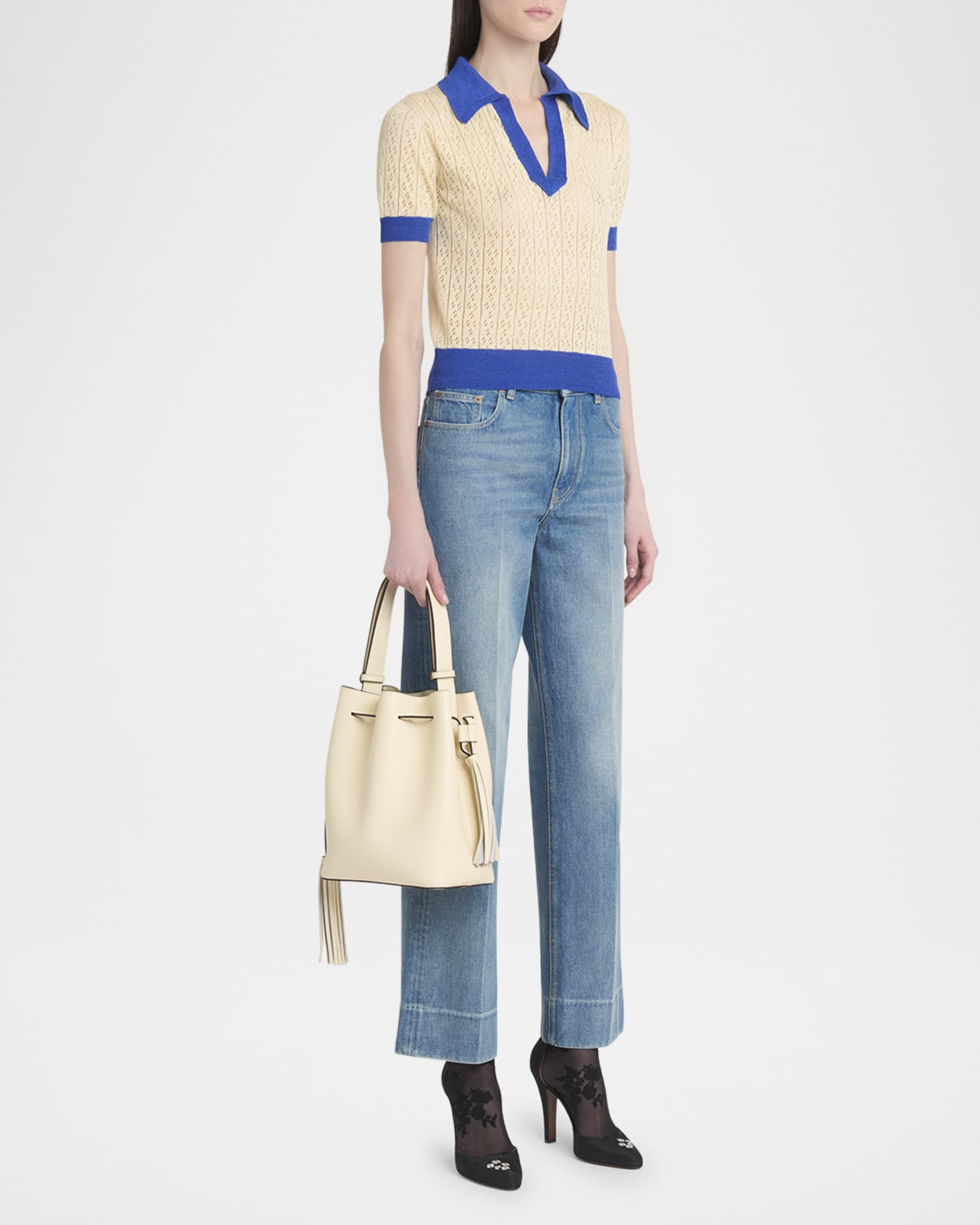 【関税＆送料込み】Valentino Garavani So Seau Bucket Bag So Seau leather bucket bag in brown - Valentino Garavani
