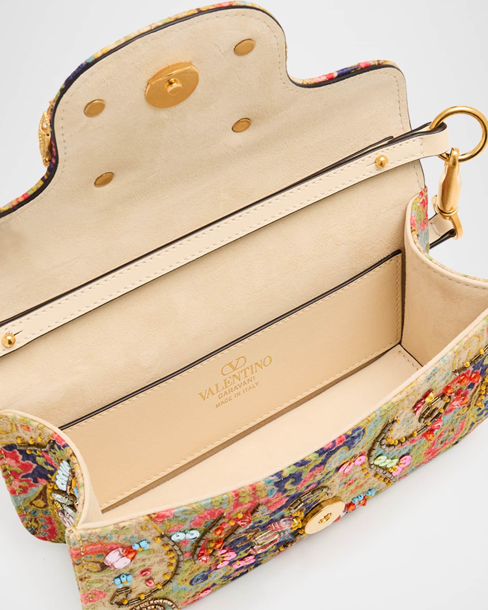 Valentino Garavani Loco Small VLOGO Paisley Embellished