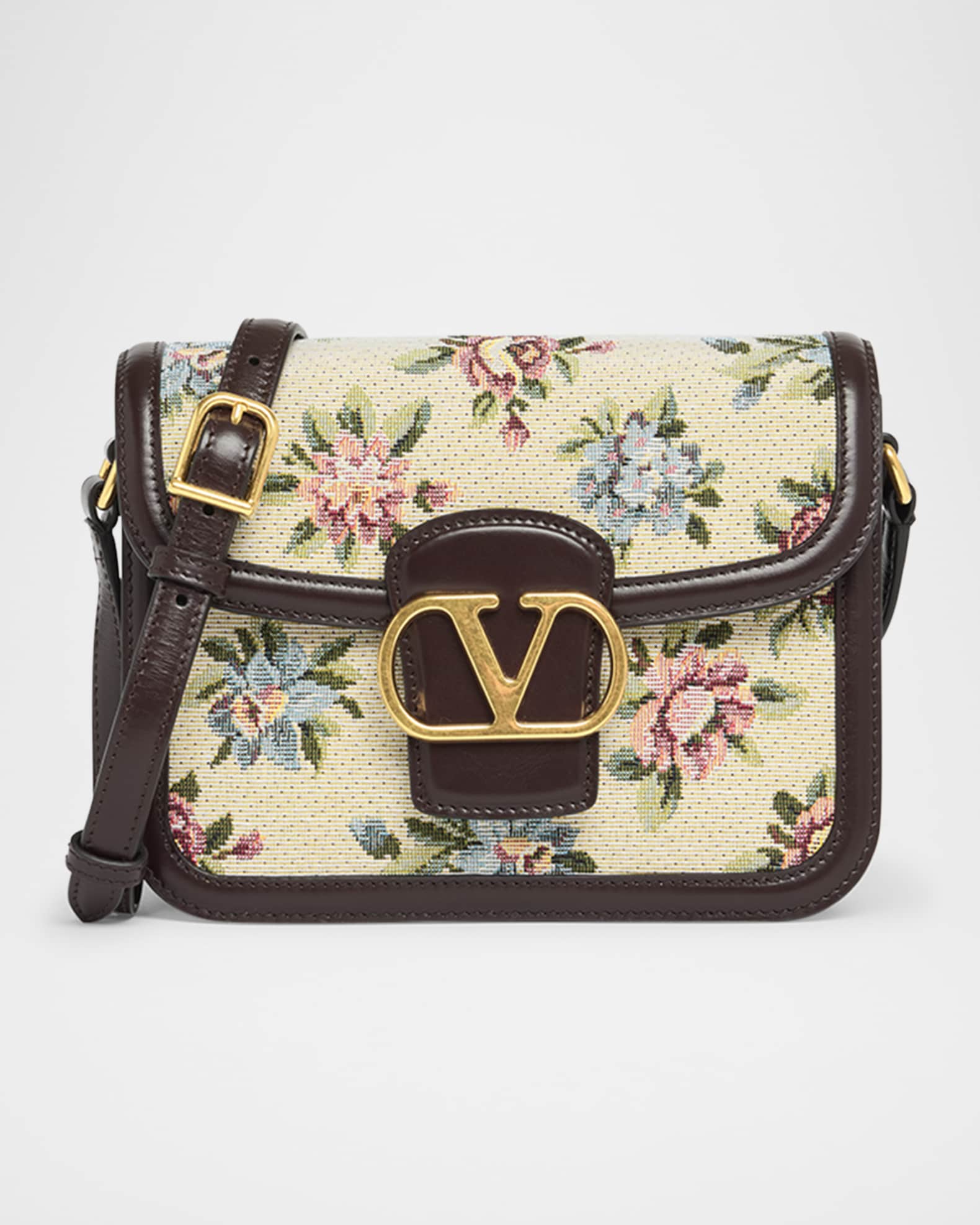 ショルダーバッグ・ポシェット Valentino Garavani 9To5 Shoulder Bag In Jacquard Raffia Valentino Garavani 9to5 Shoulder Bag In Jacquard Raffia With