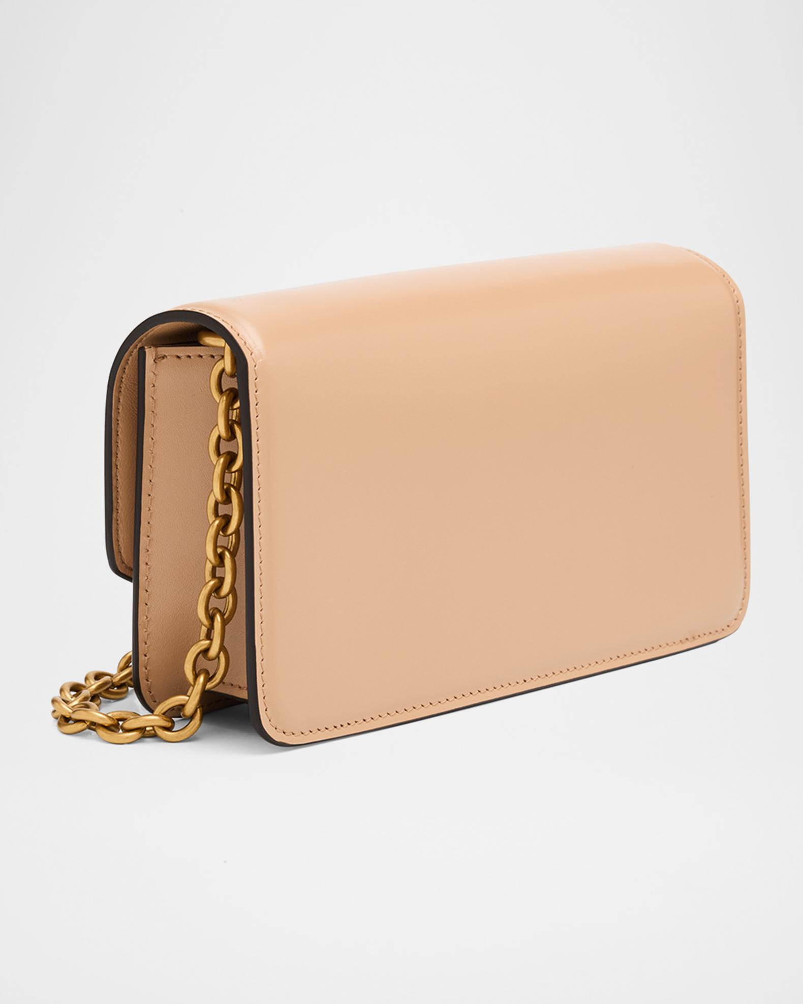 Valentino Garavani Vain Small Flap Leather Clutch Bag | Neiman Marcus