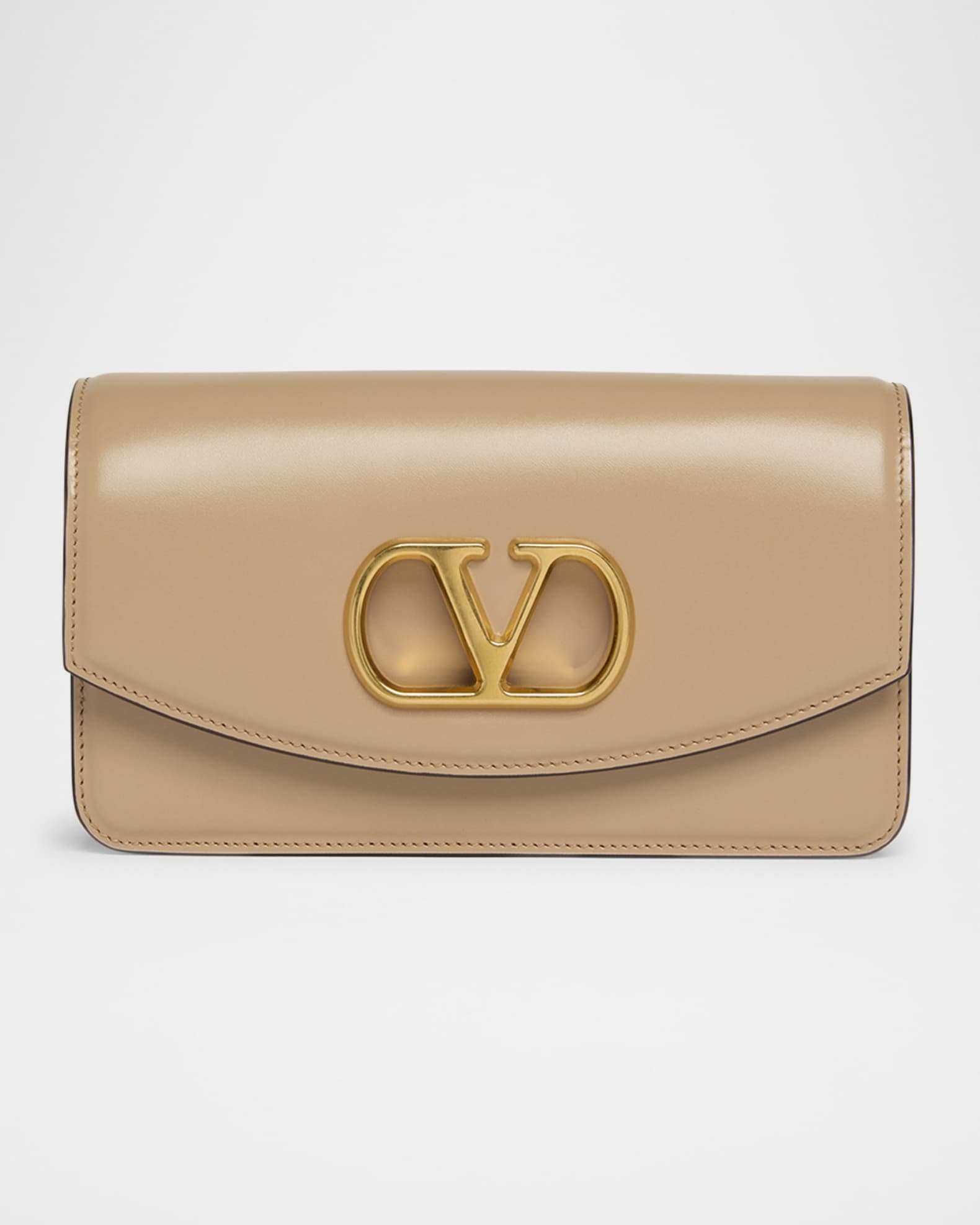 クラッチバッグ VALENTINO GARAVANI SMALL CLUTCH Valentino Garavani Vain Small Flap Leather Clutch Bag