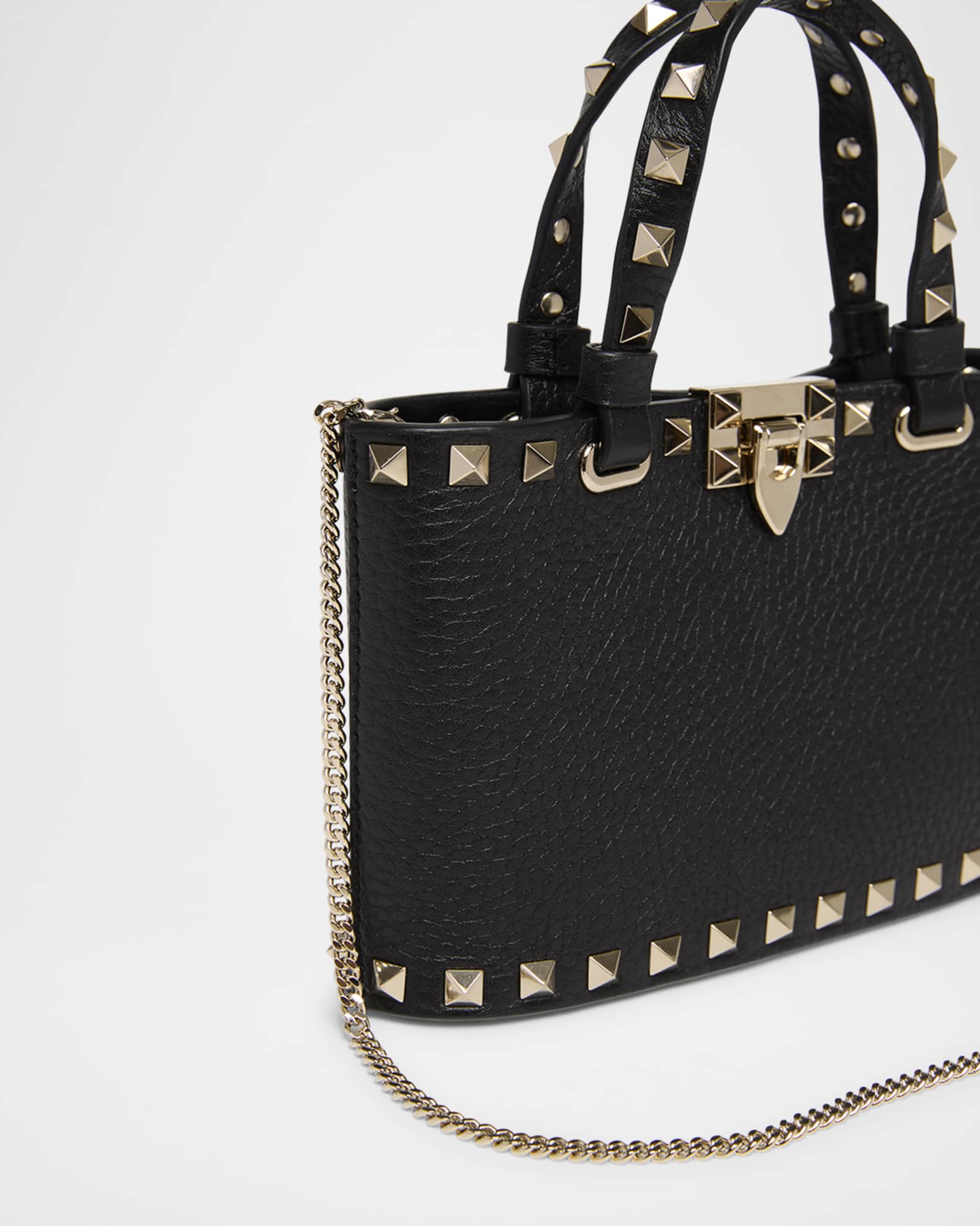 ショルダーバッグ・ポシェット VALENTINO GARAVANI Rockstud Small Tote Valentino Garavani le Valentino Garavani Mini Rockstud Leather Tote Bag | Neiman