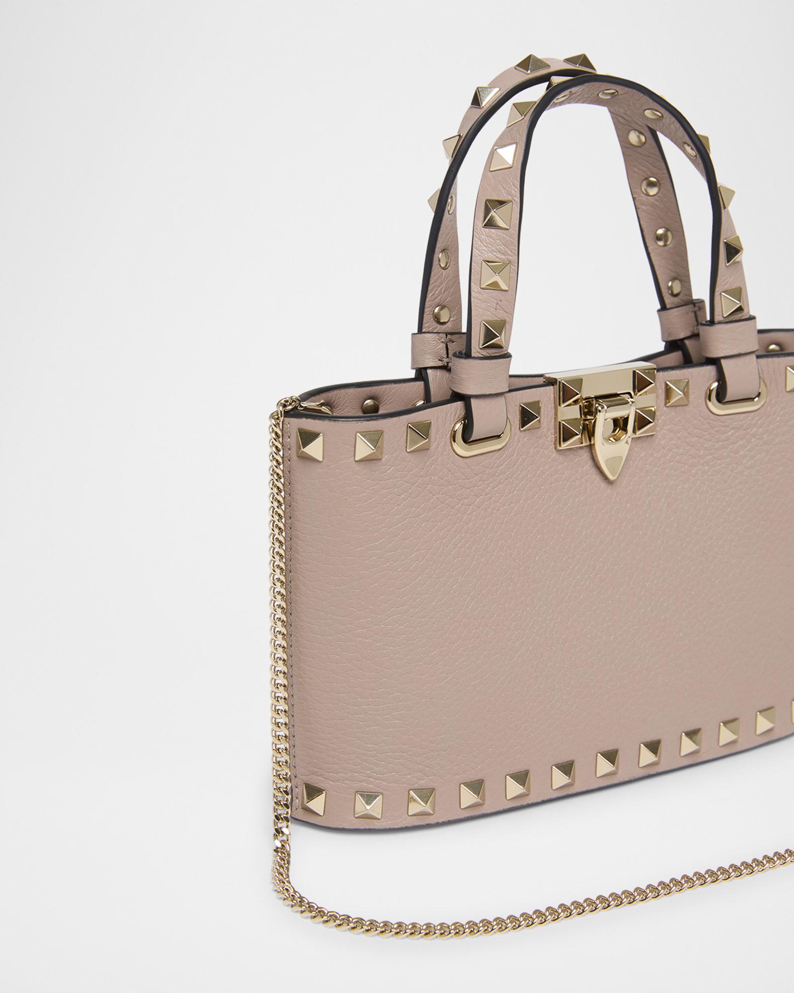 Valentino Garavani Rockstud Mini Leather Tote Bag | Neiman Marcus