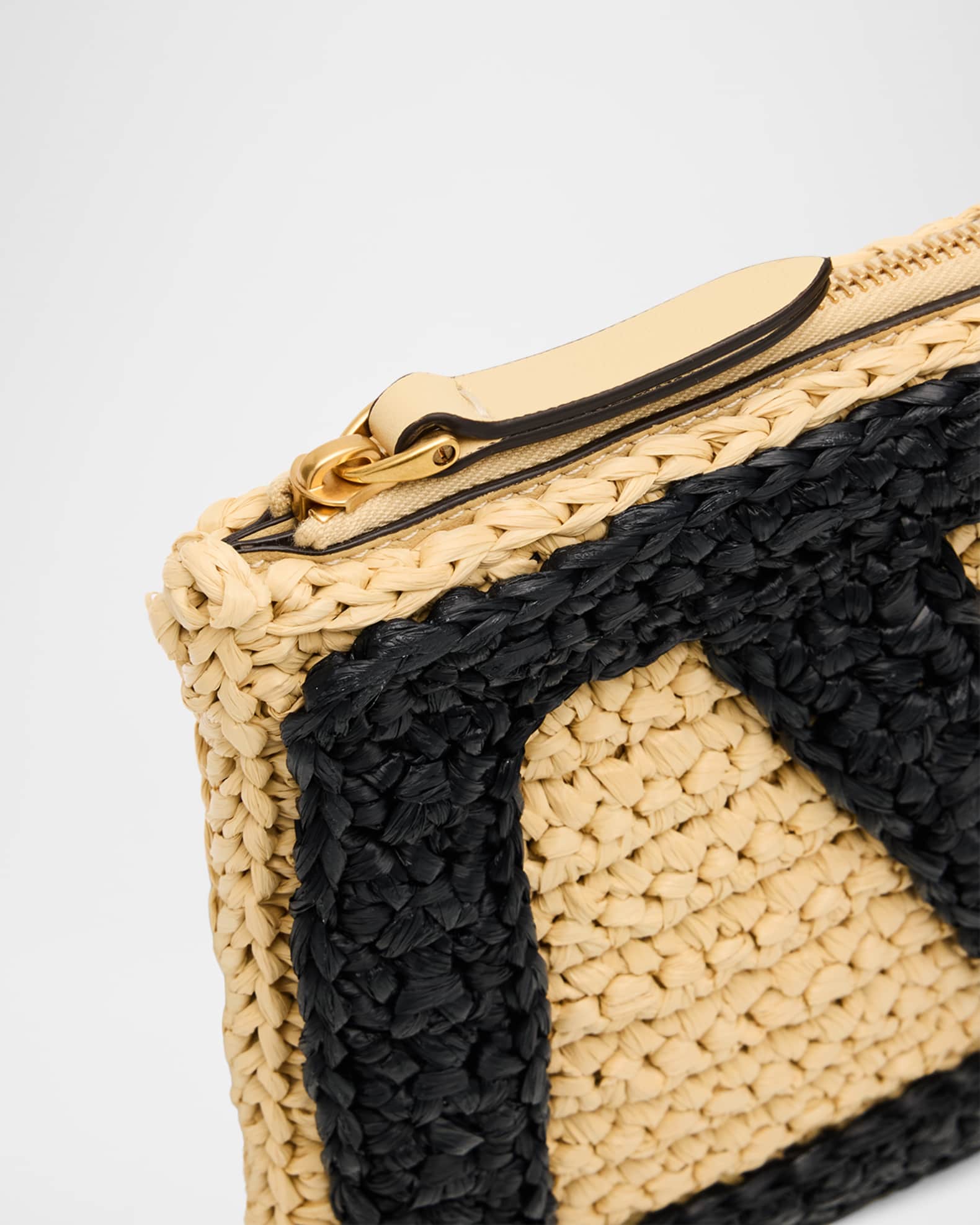 Valentino Garavani Viva Superstar VLOGO Crochet Clutch Bag