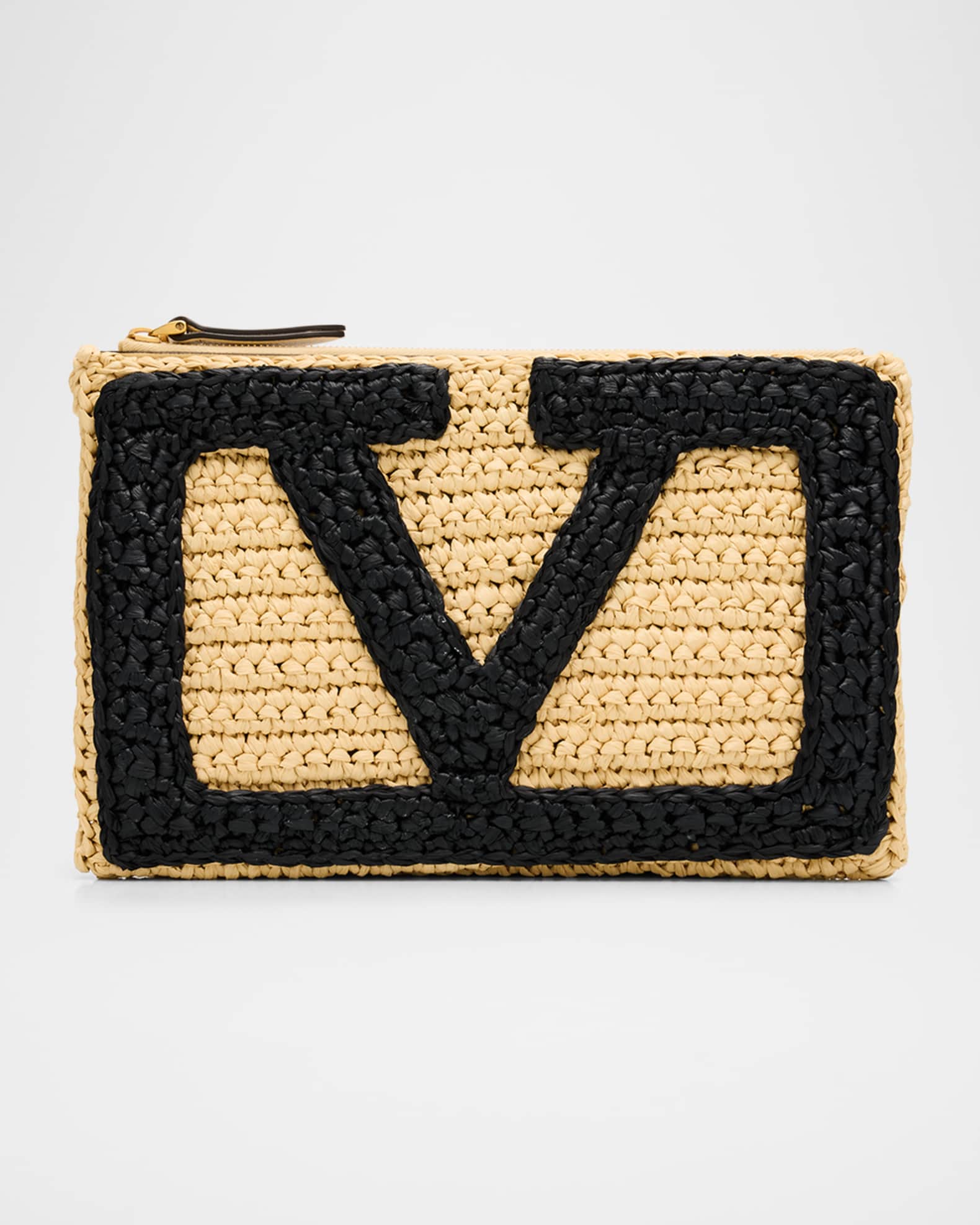 Valentino Garavani Viva Superstar VLOGO Crochet Clutch Bag