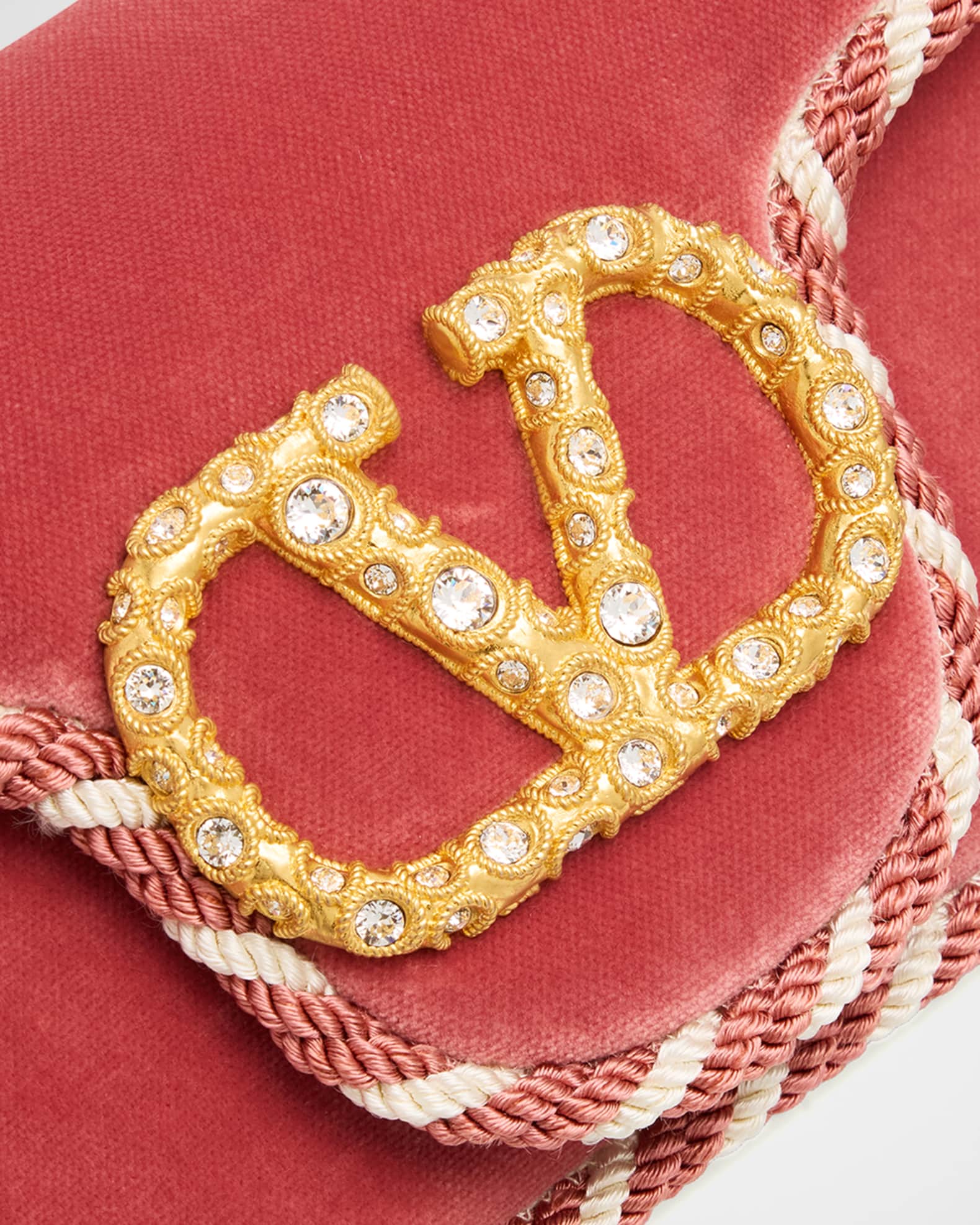 Valentino Garavani Loco VLOGO Velvet Clutch Bag | Neiman Marcus