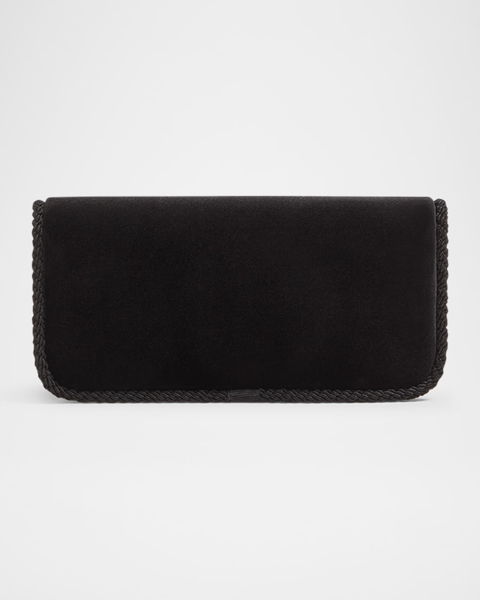Valentino Garavani Loco VLOGO Velvet Clutch Bag | Neiman Marcus