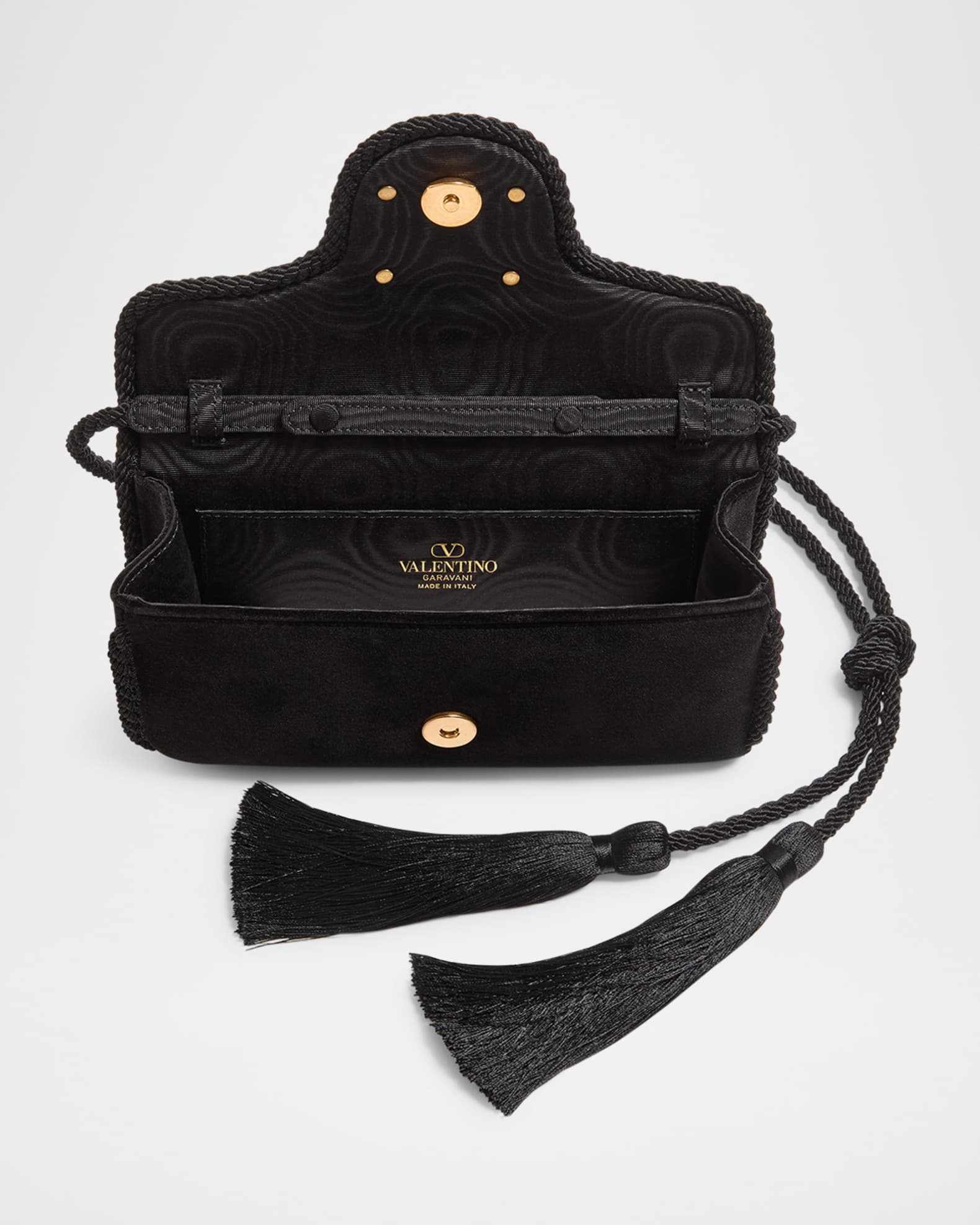 Valentino Garavani Loco VLOGO Velvet Clutch Bag | Neiman Marcus