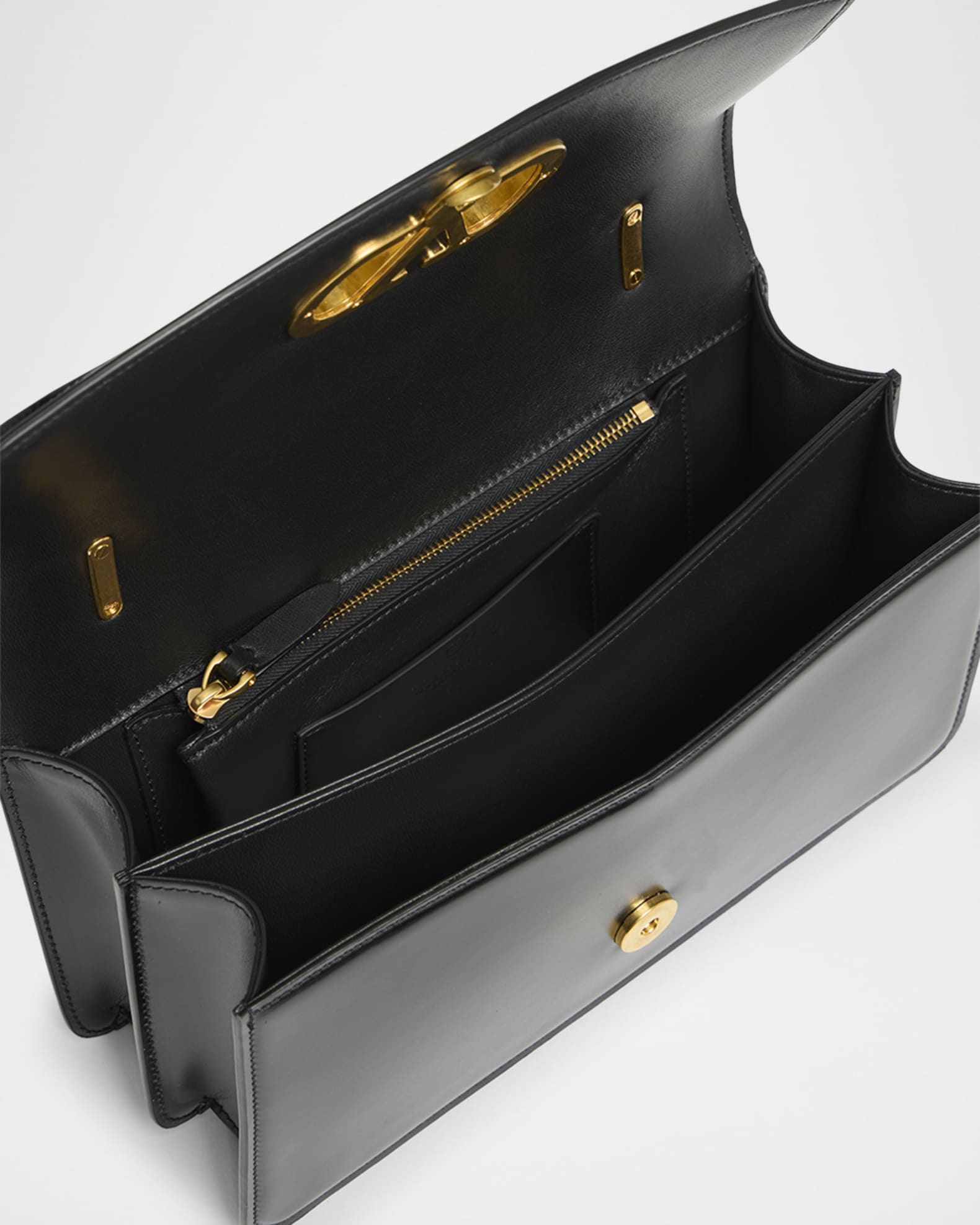 Vain VLOGO Leather Top-Handle Bag | Neiman Marcus