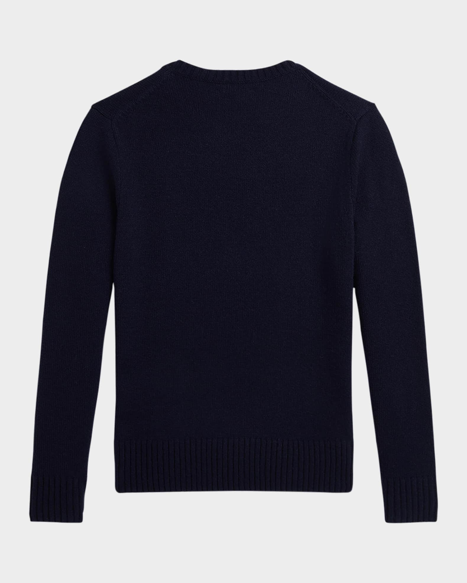 Boy's American Flag Cashmere Sweater 1