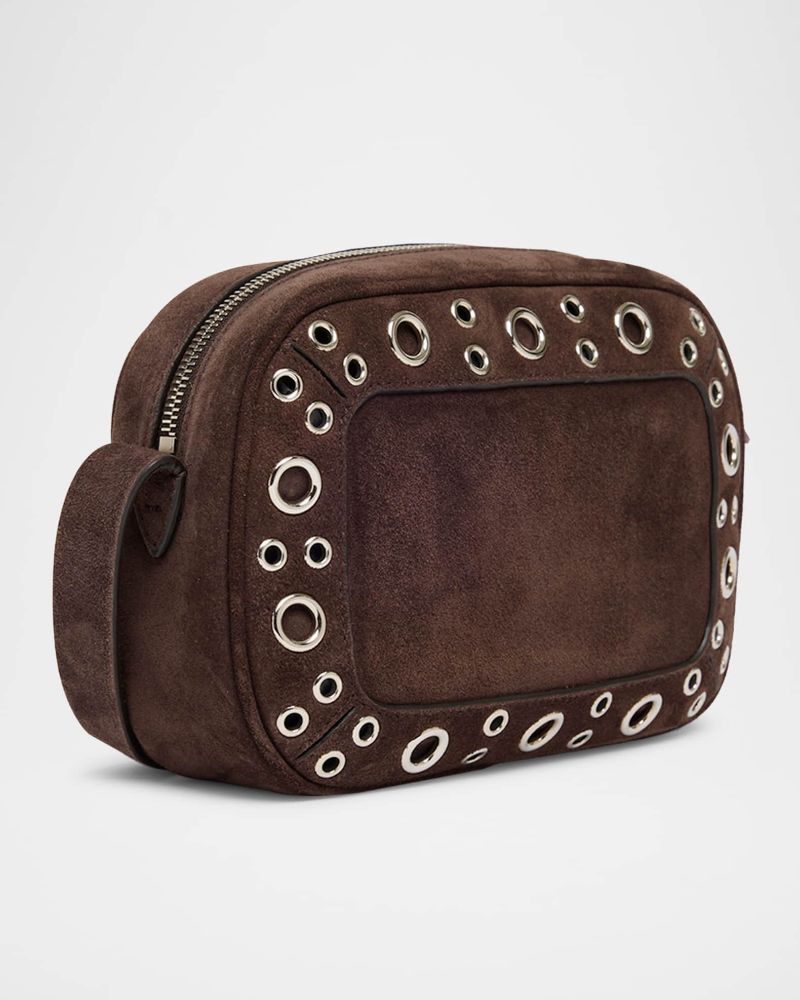 ショルダーバッグ VALENTINO GARAVANI NELLCOTE DARK BROWN SUEDE BAG Valentino Garavani Nellcôte Shoulder Bag | Brown | FARFETCH