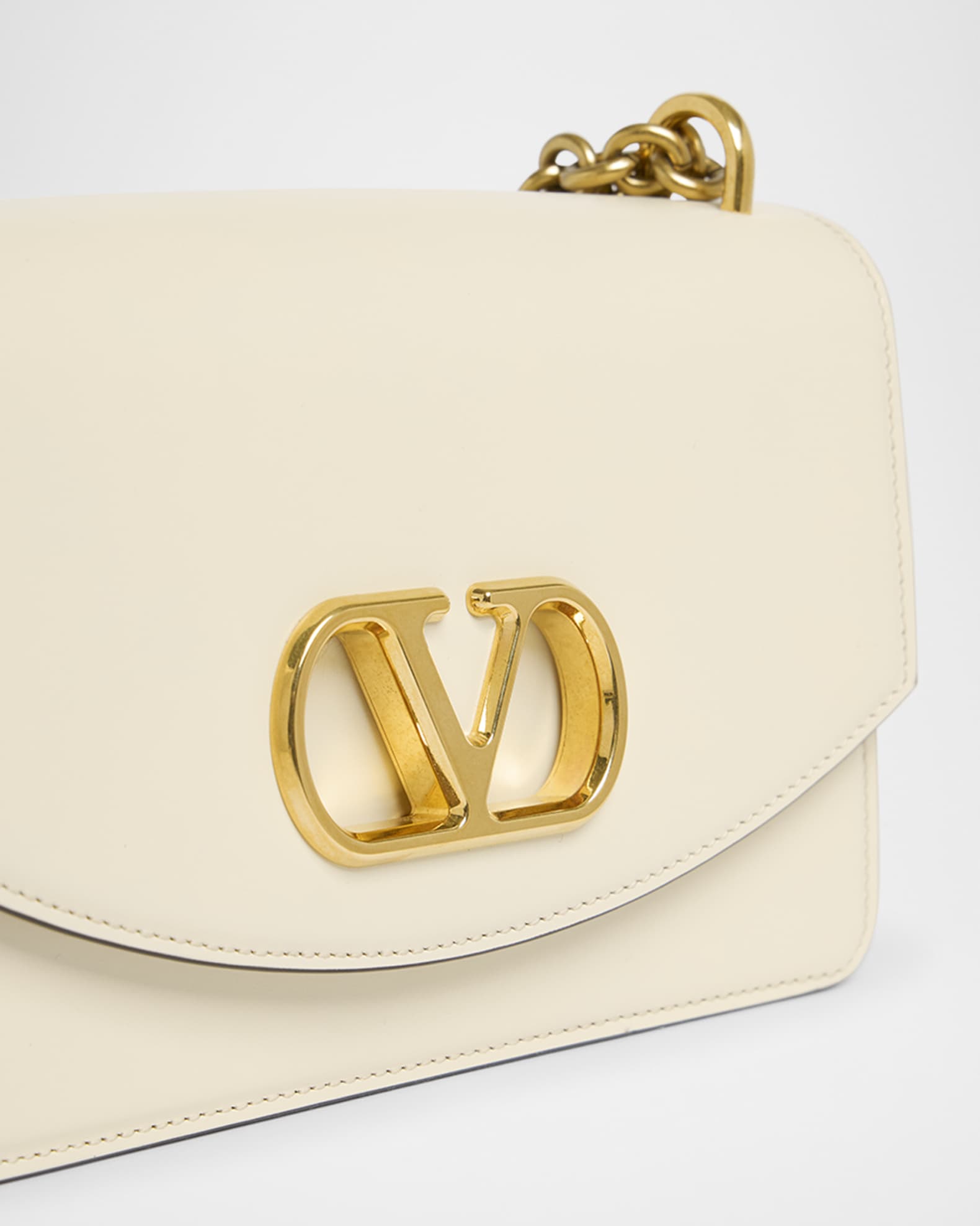 Valentino Garavani Vain Small VLOGO Leather Shoulder Bag
