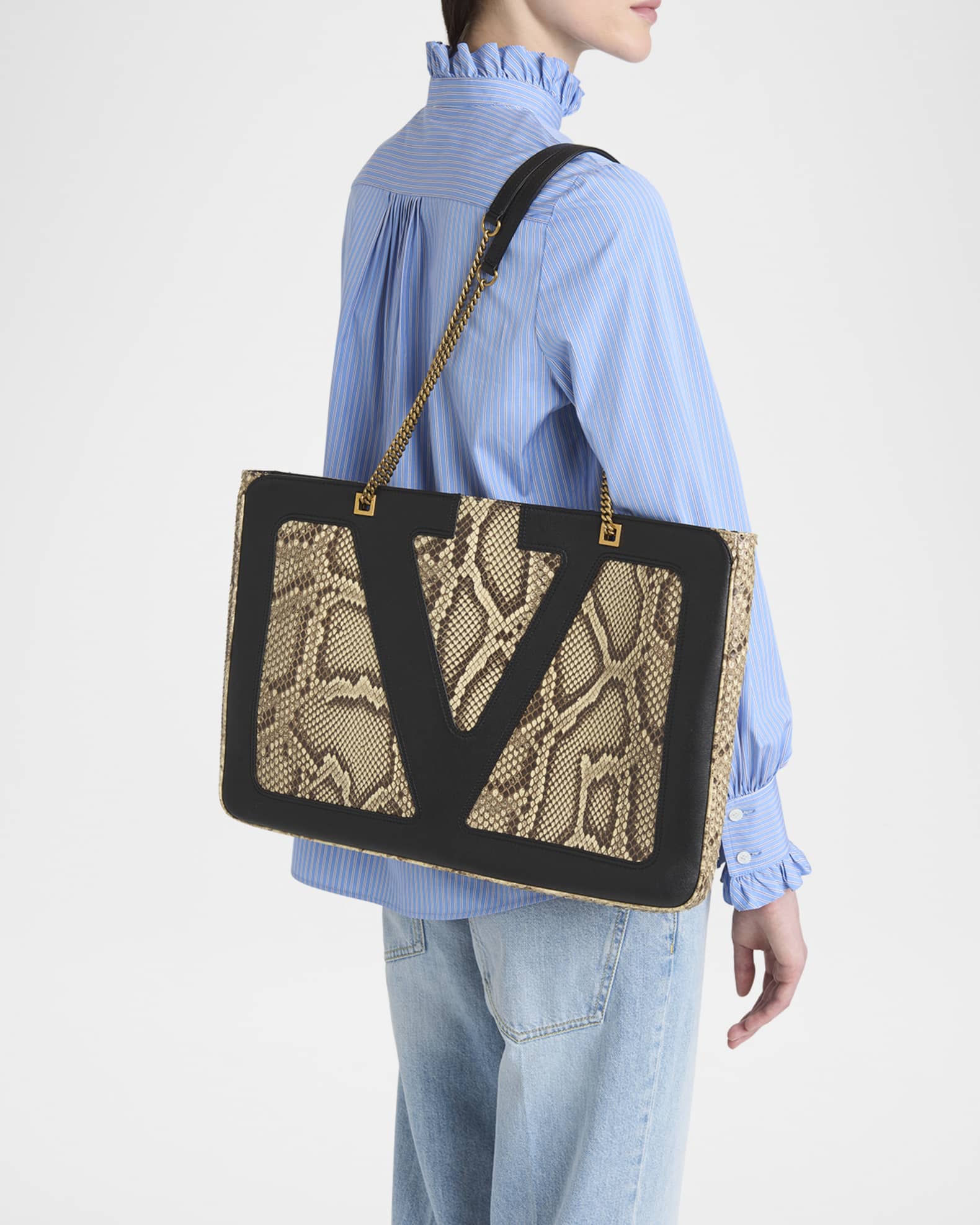 ショルダーバッグ・ポシェット VALENTINO GARAVANI LARGE VIVA SUPERSTAR BAG VALENTINO GARAVANI Viva Superstar two-tone leather shoulder