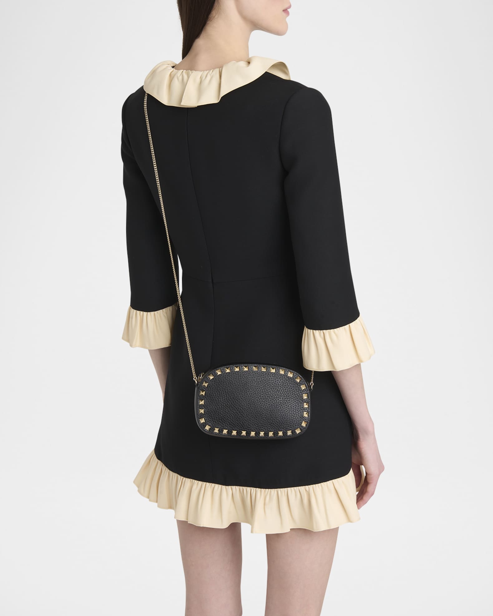 Mini Rockstud Leather Crossbody Bag 1