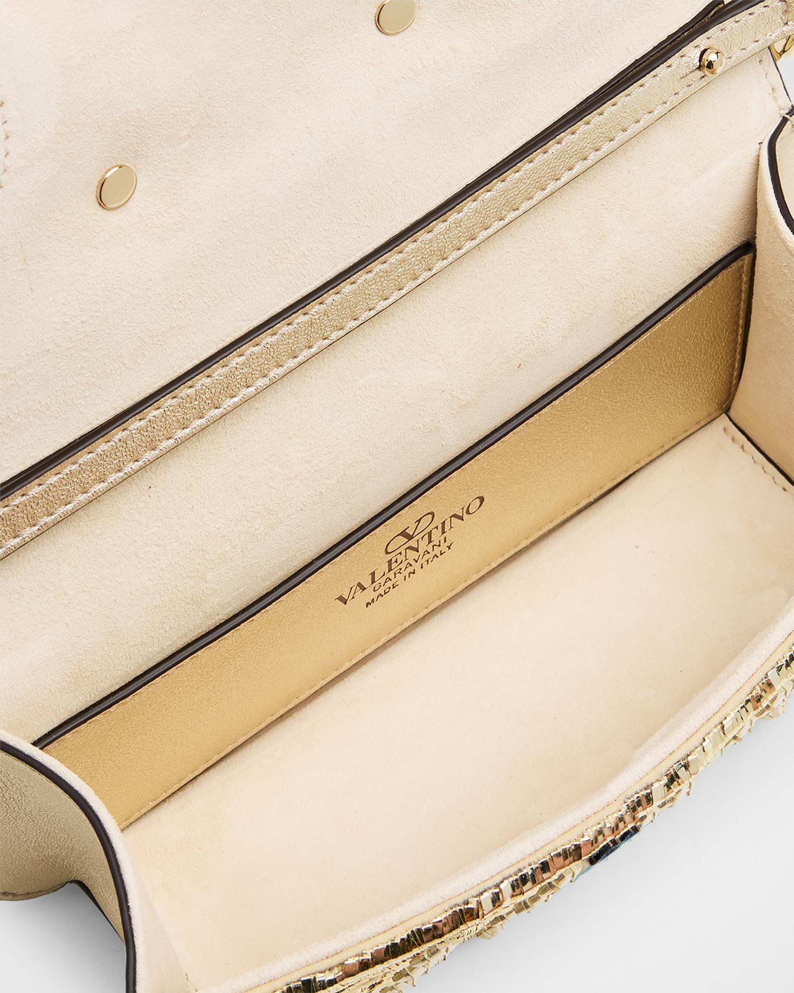Valentino Garavani Loco Small Mirror Embellished Shoulder Bag