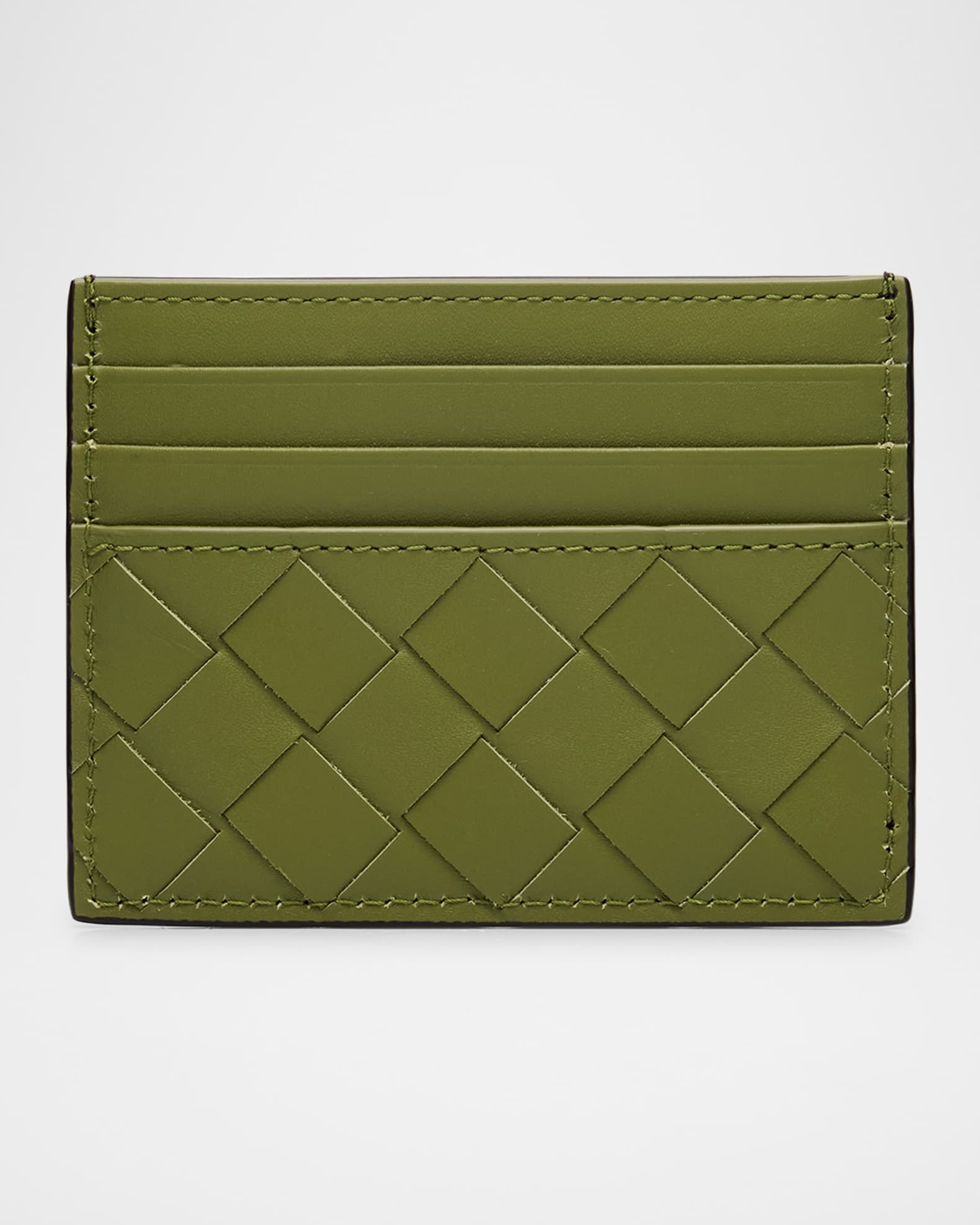 Men's Intrecciato 15 Leather Card Holder 0