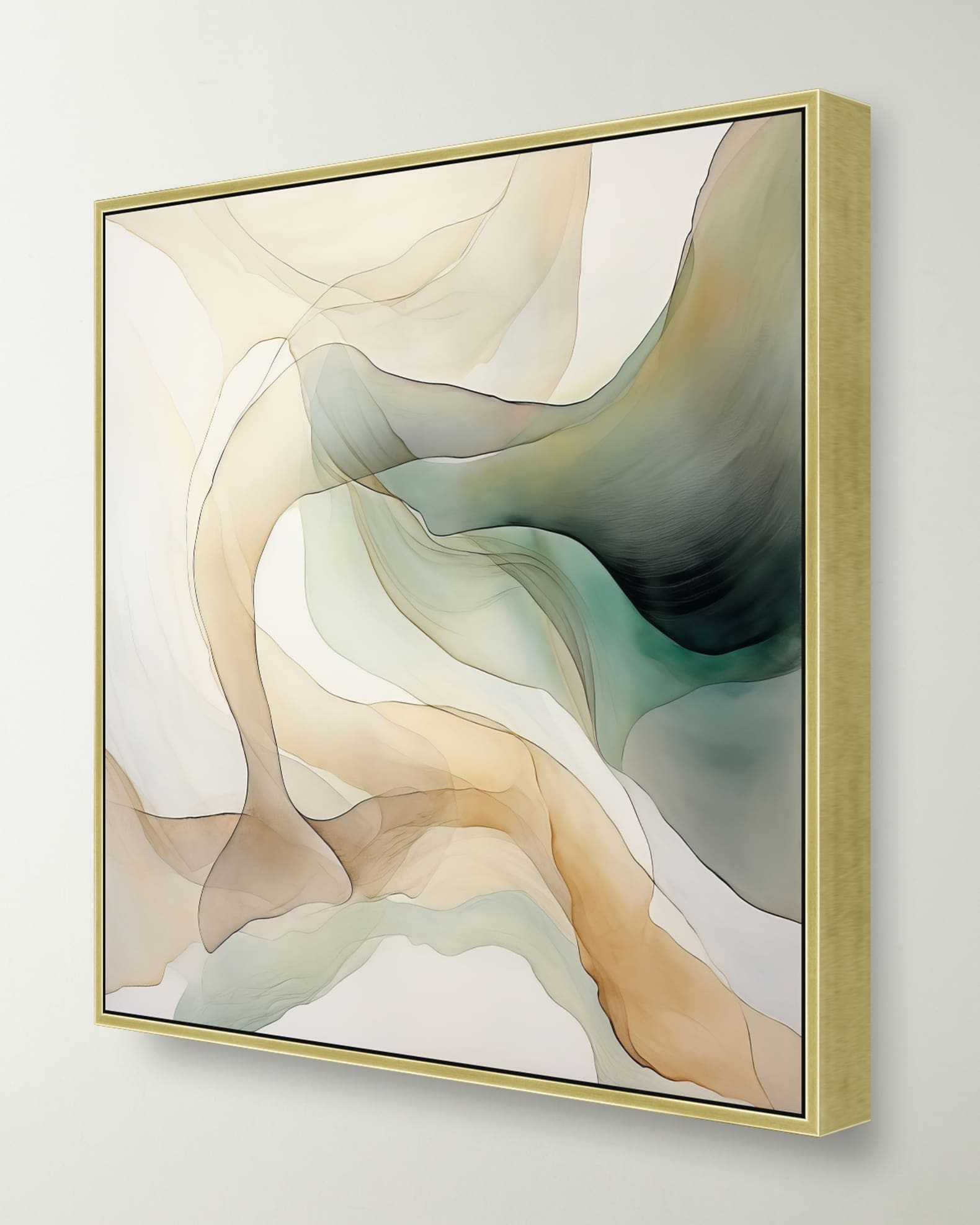 "Guilded Greens 2" Framed Giclee 1