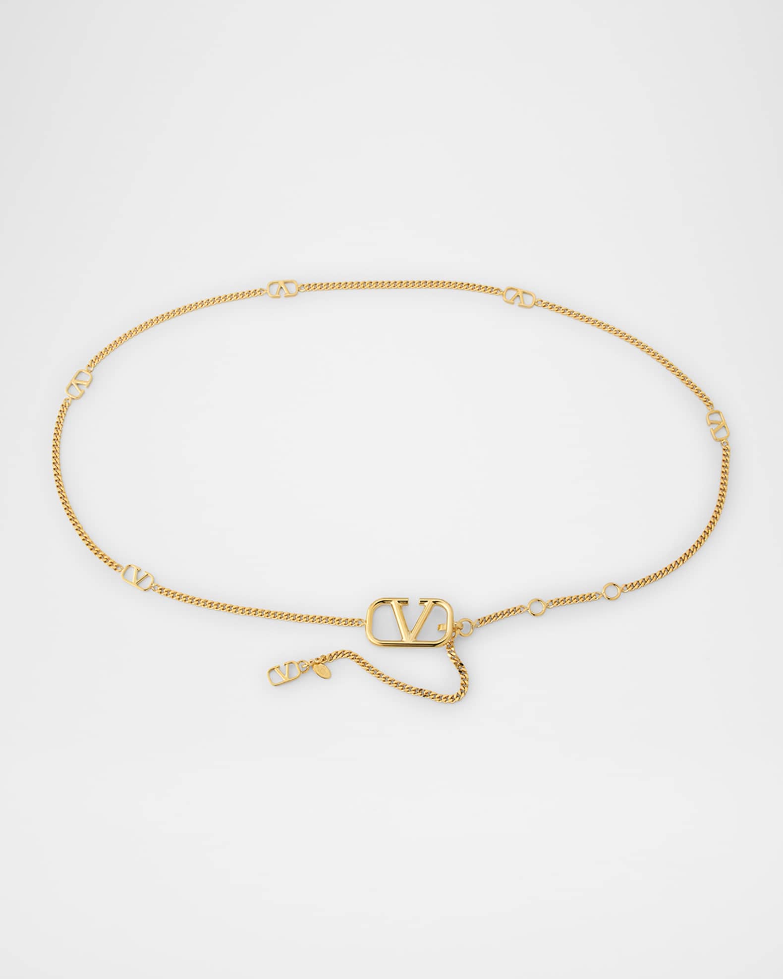 VLogo Signature Chain Belt 0