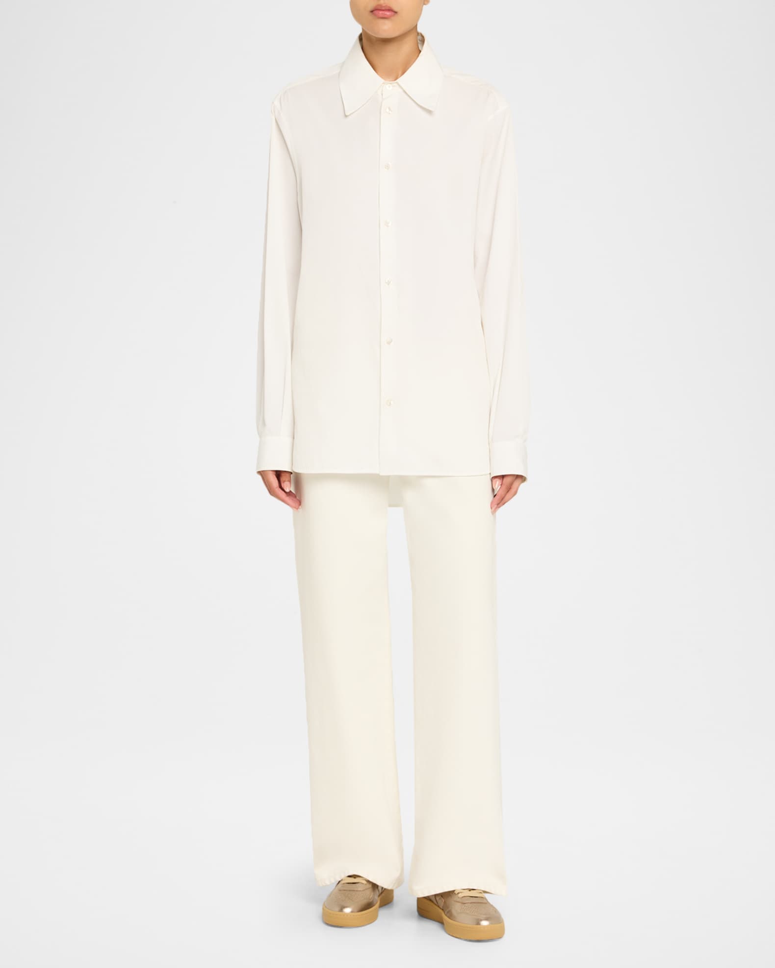 VEJA V-90 Metallic Leather Low-Top Sneakers | Neiman Marcus