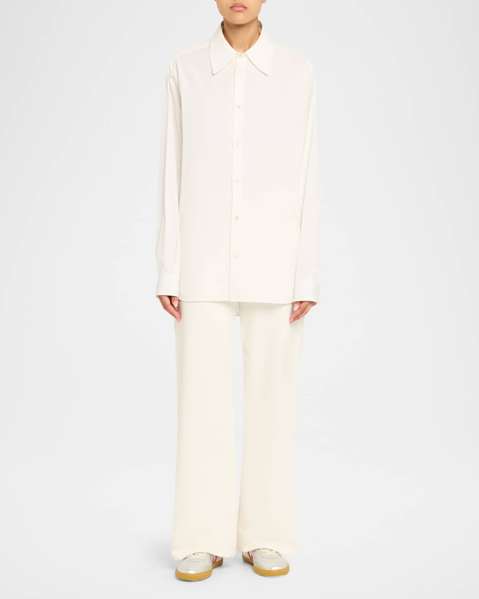 VEJA Volley Low-Top Metallic Leather Sneakers | Neiman Marcus