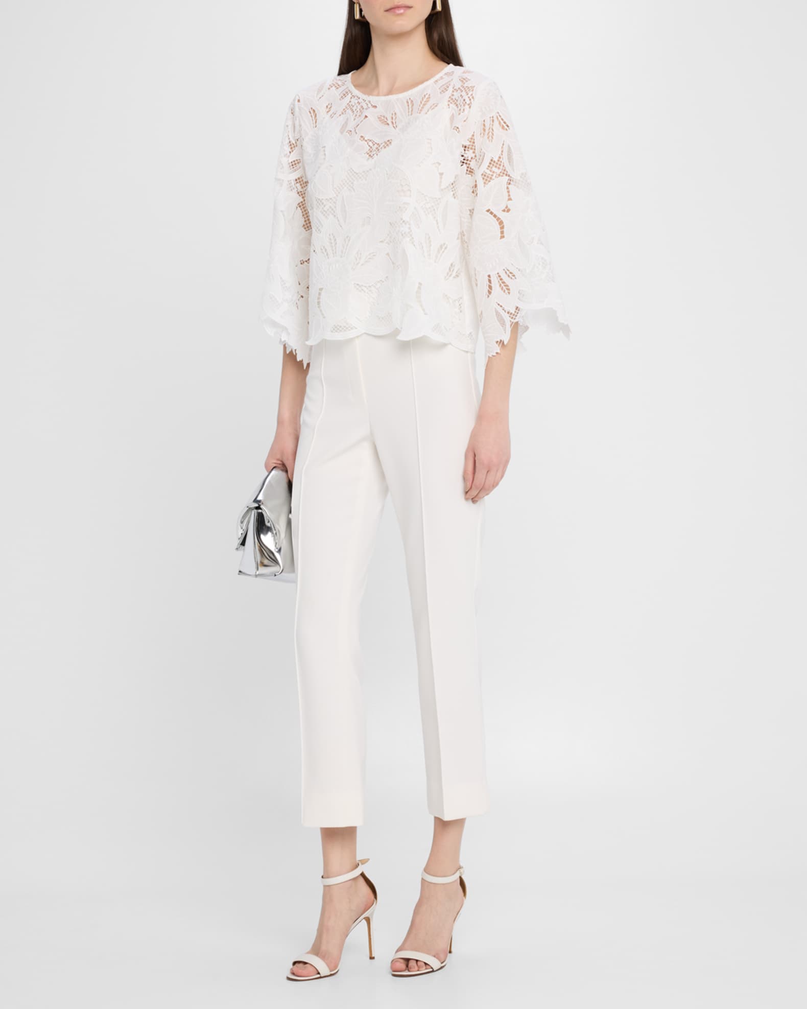 Vienna Embroidered Floral Lace Blouse 1