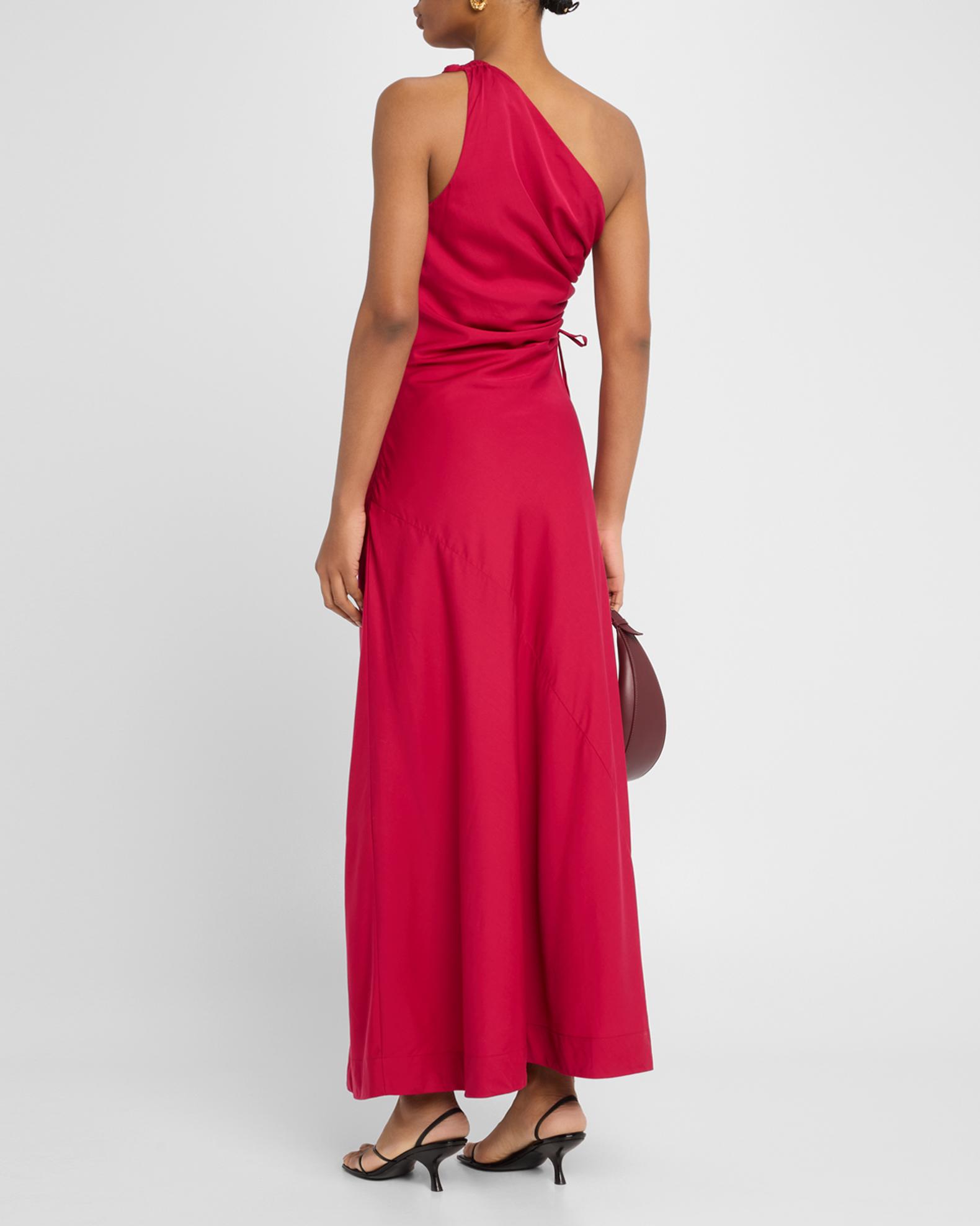 faithfull the brand one shoulder dress Faithfull The Brand Soko Midi Dress - Capo