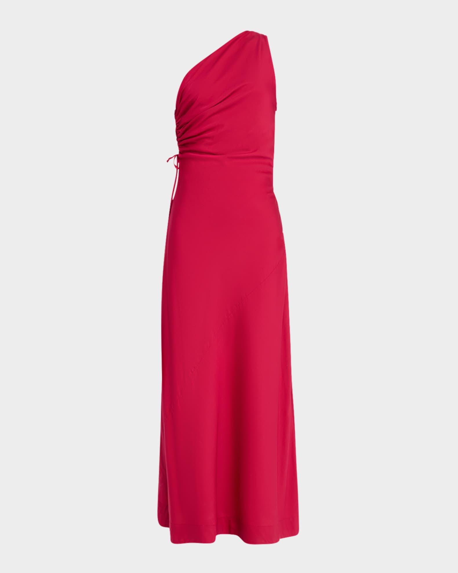 Laureles One-Shoulder Ruched Dress 0